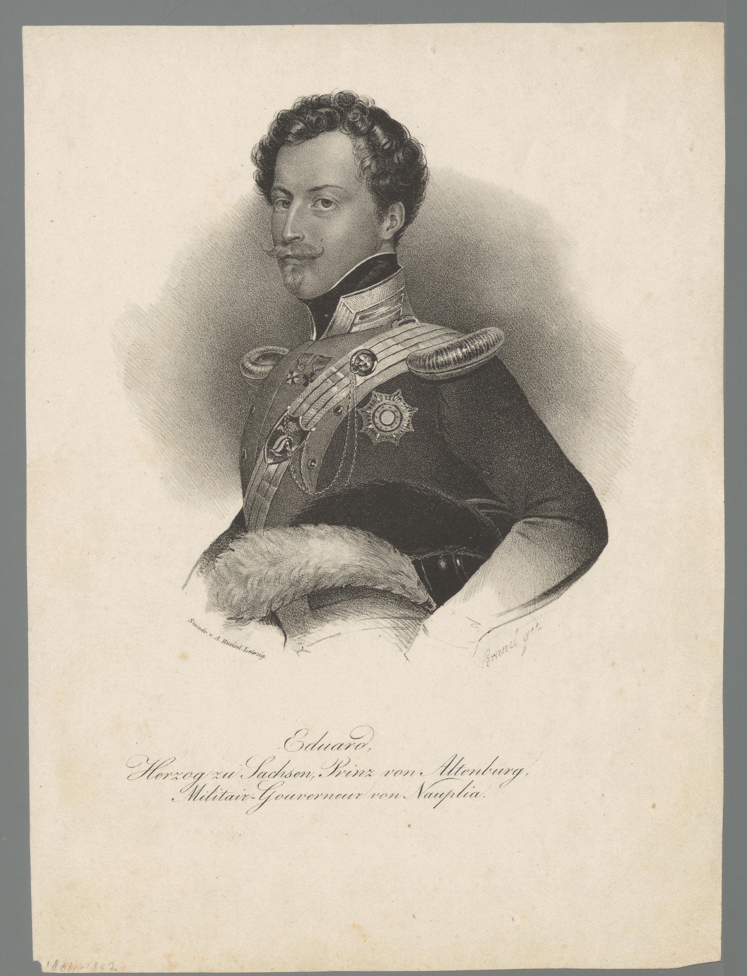Portret van Eduard van Saksen-Altenburg