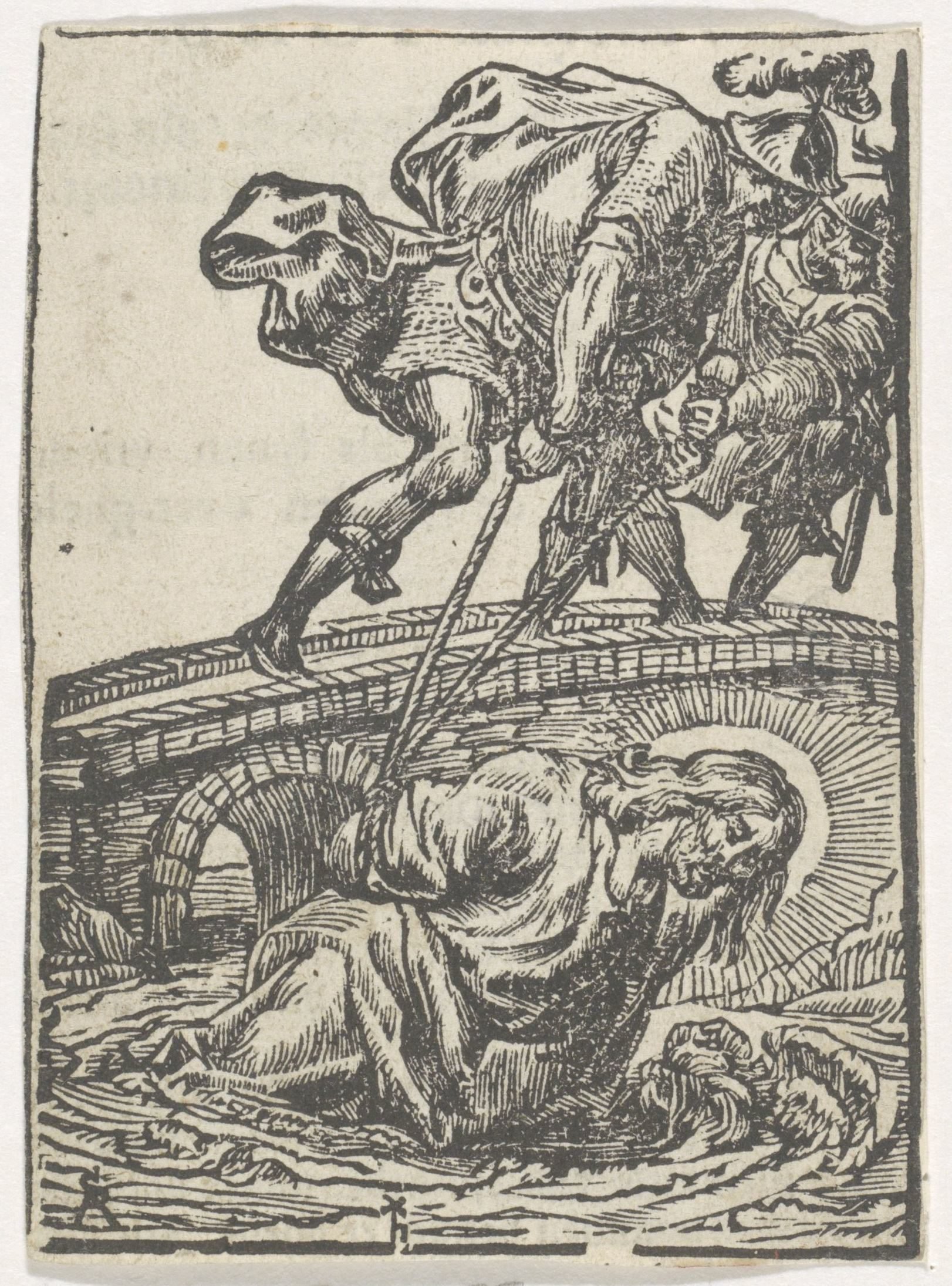 Christus in de beek van Cebron