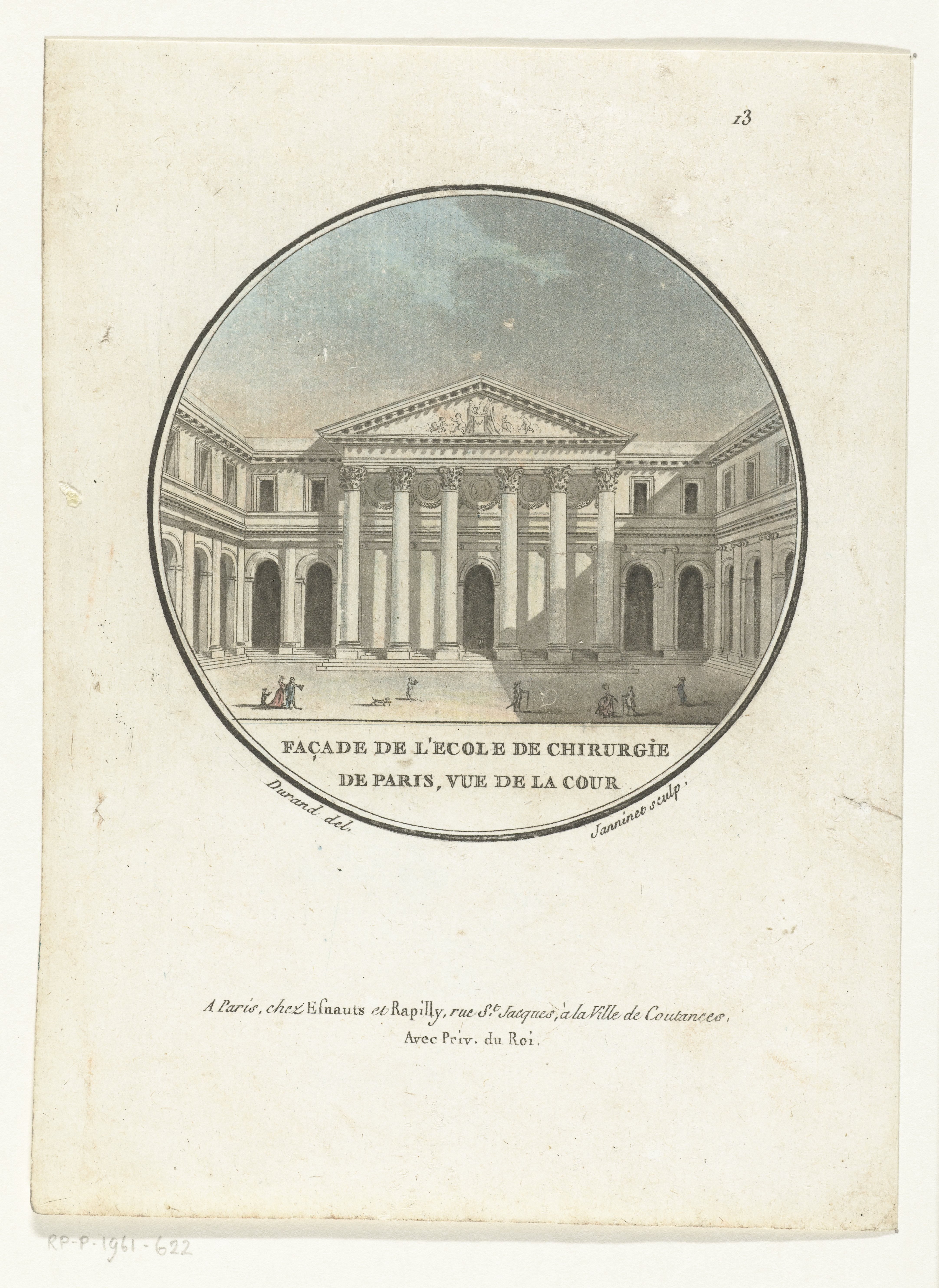 Façade van de school voor Chirurgie