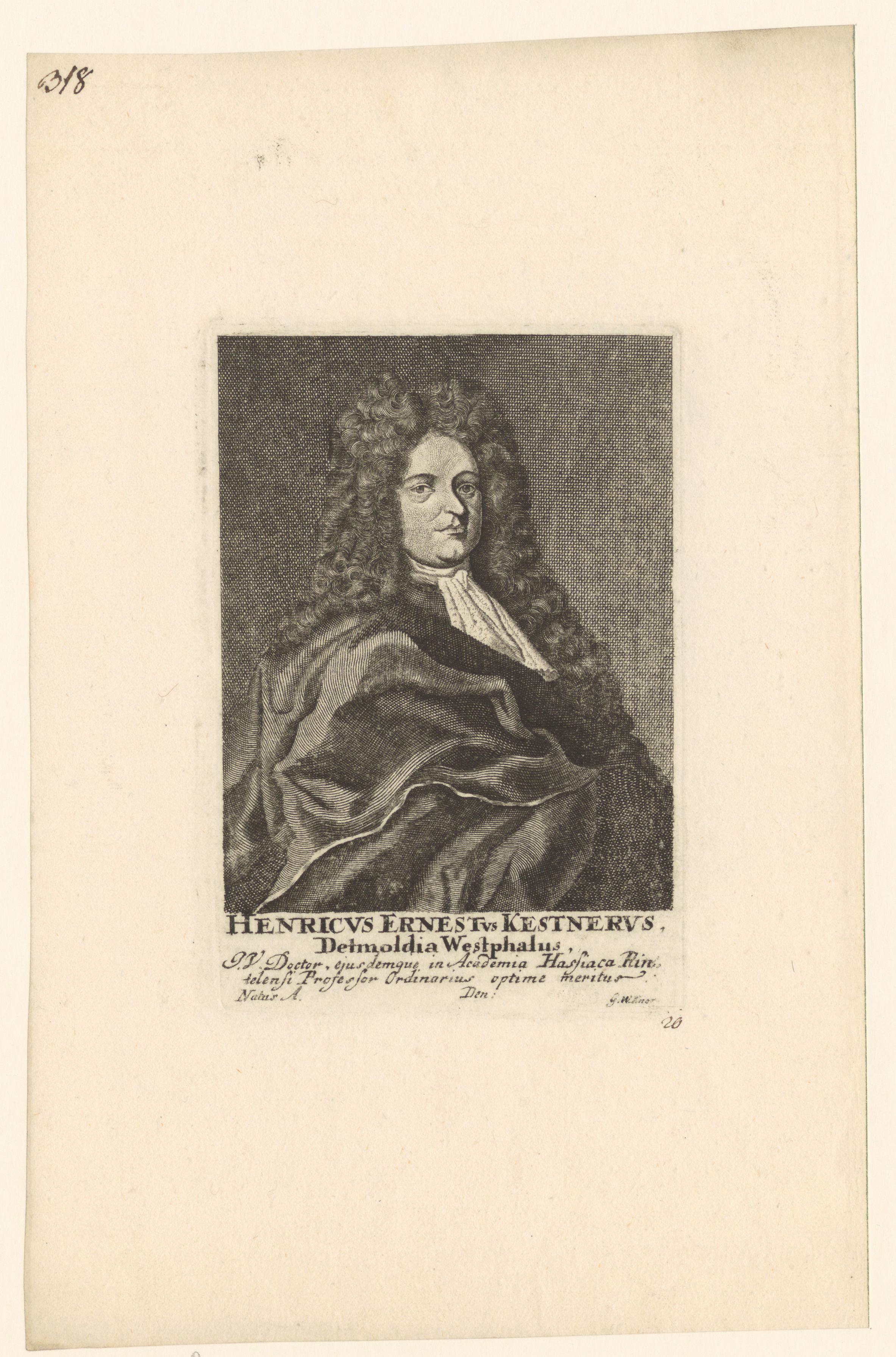 Portret van Heinrich Ernst Kestner