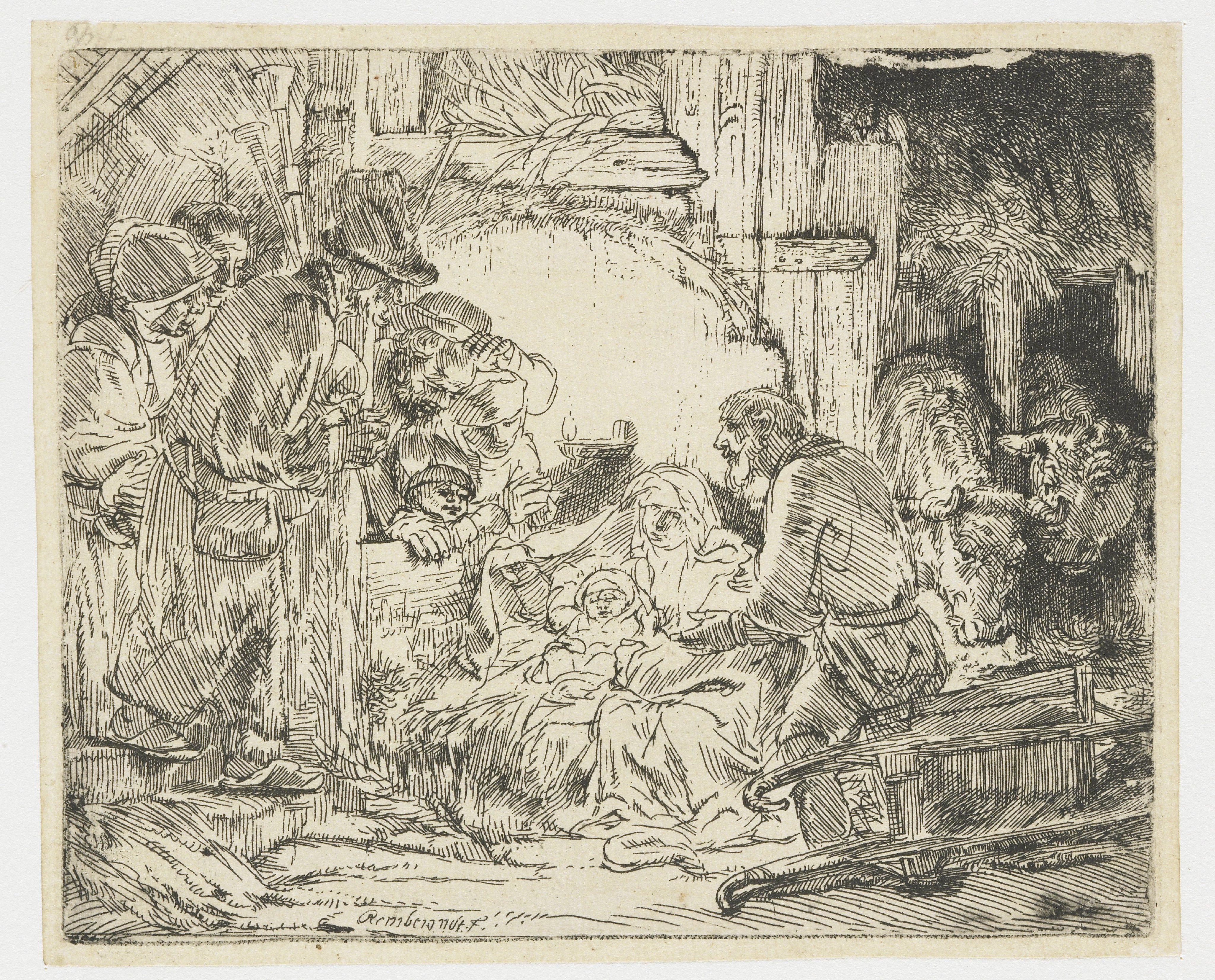 The adoration of the shepherds: with the lamp