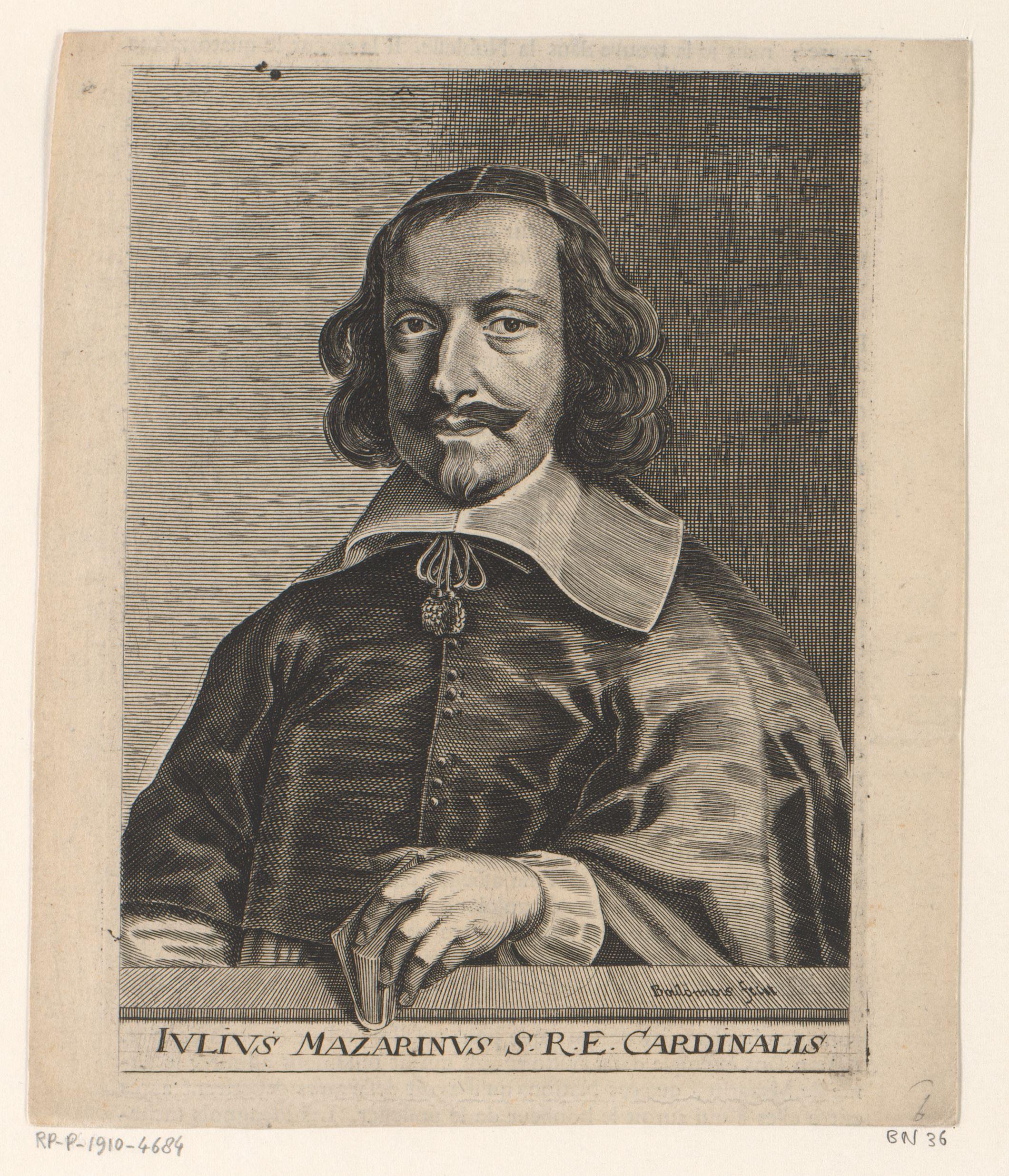 Portret van kardinaal Jules Mazarin