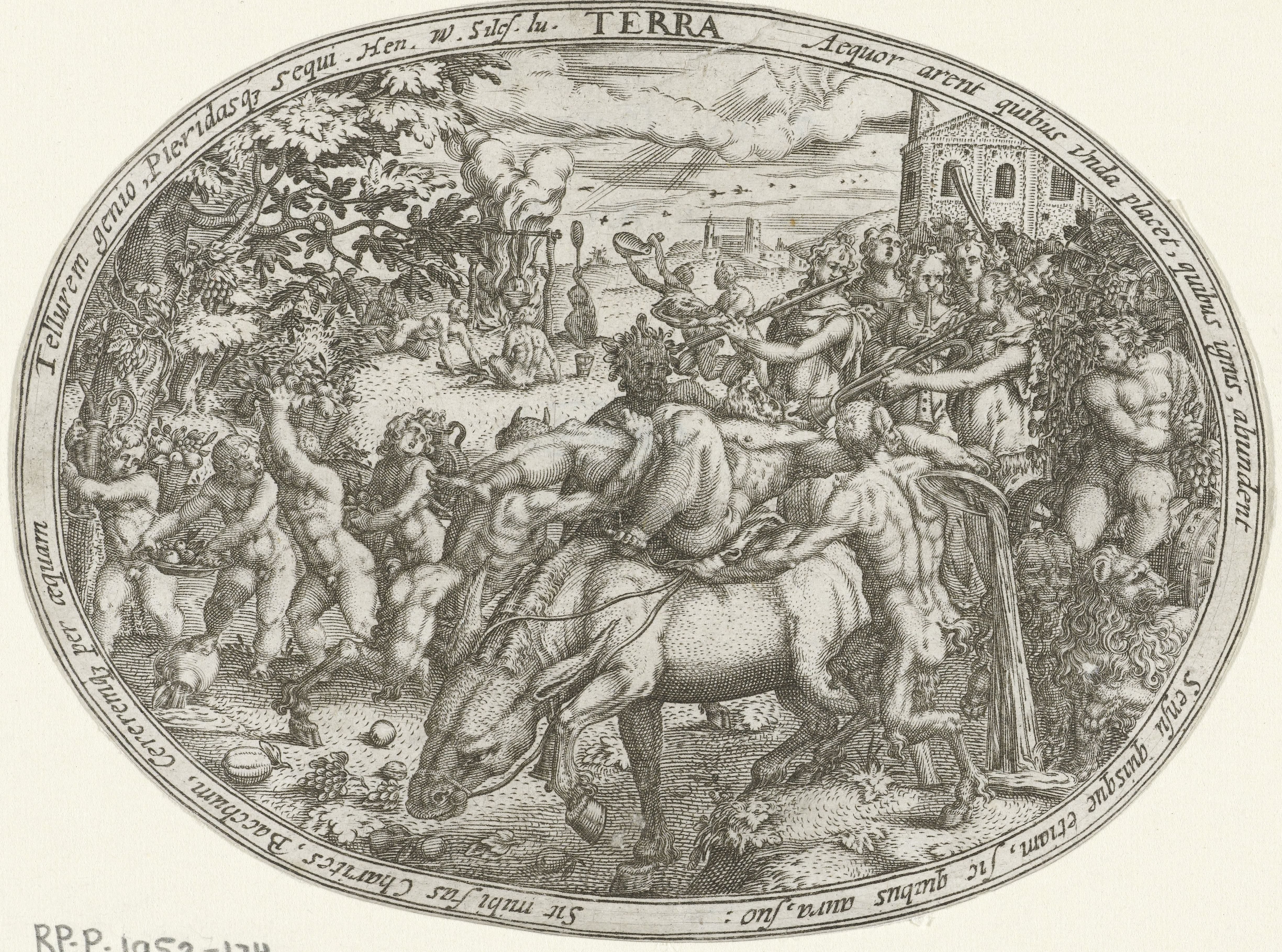 Triomftocht van Bacchus en Silenus: het element aarde