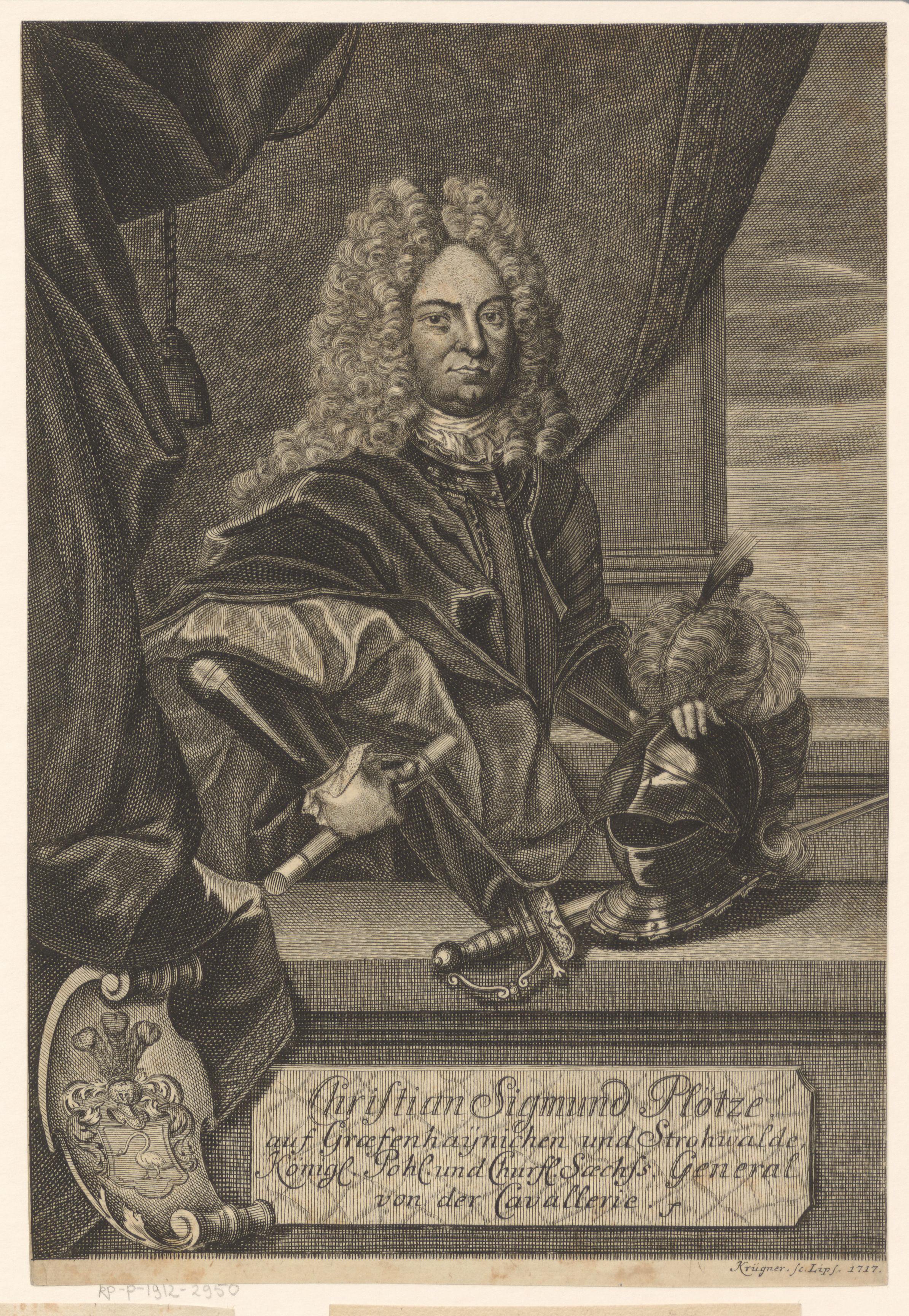 Portret van Christian Sigismund Plötz