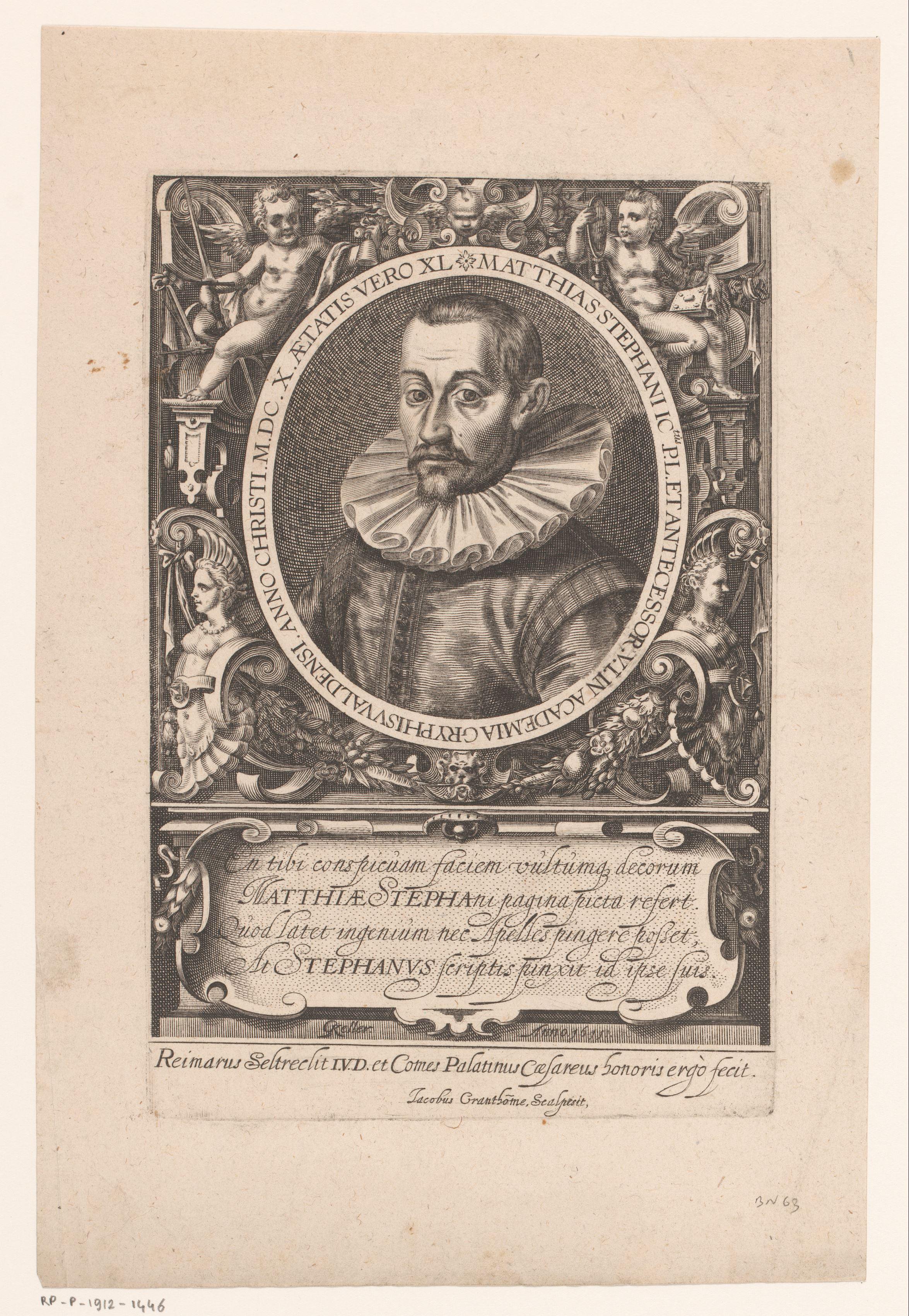 Portret van Matthias Stephani