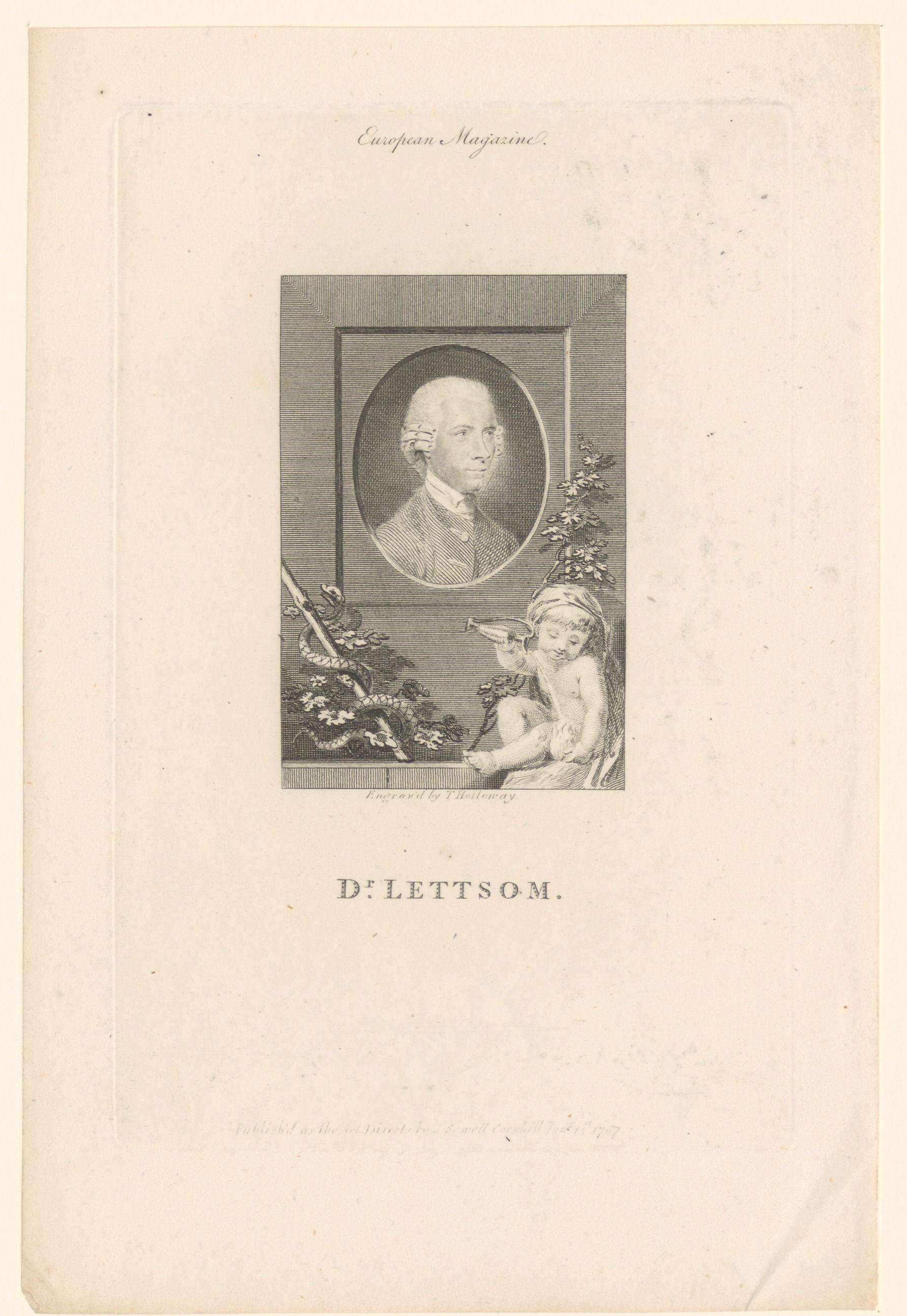 Portret van John Coakley Lettsom