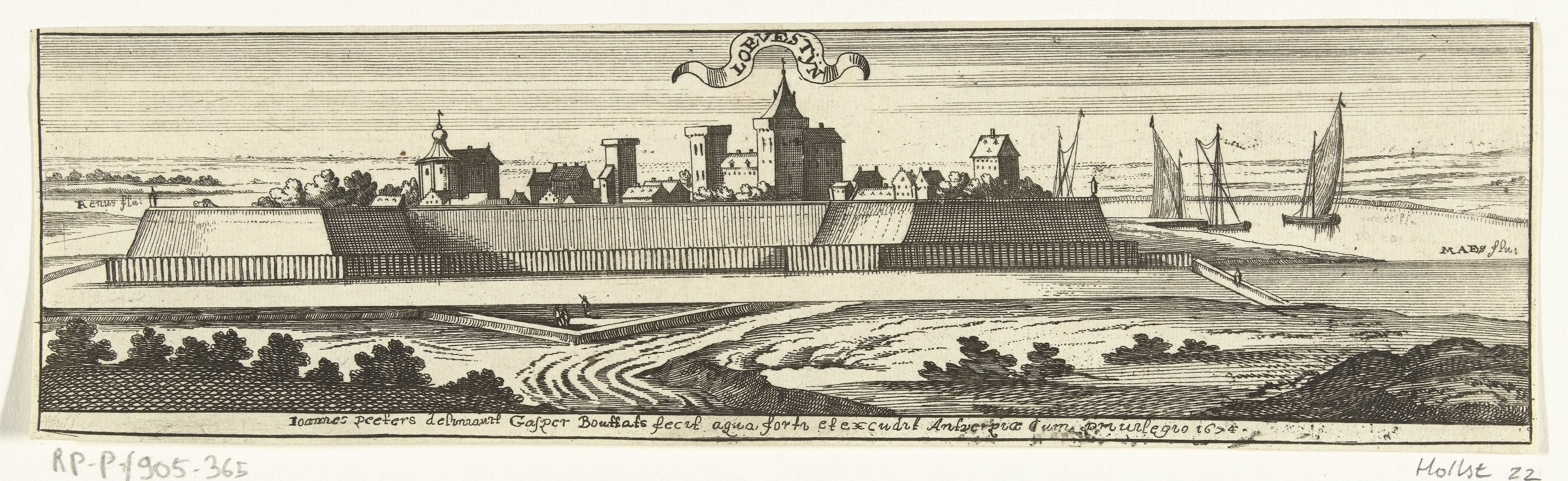 Gezicht op Slot Loevestein