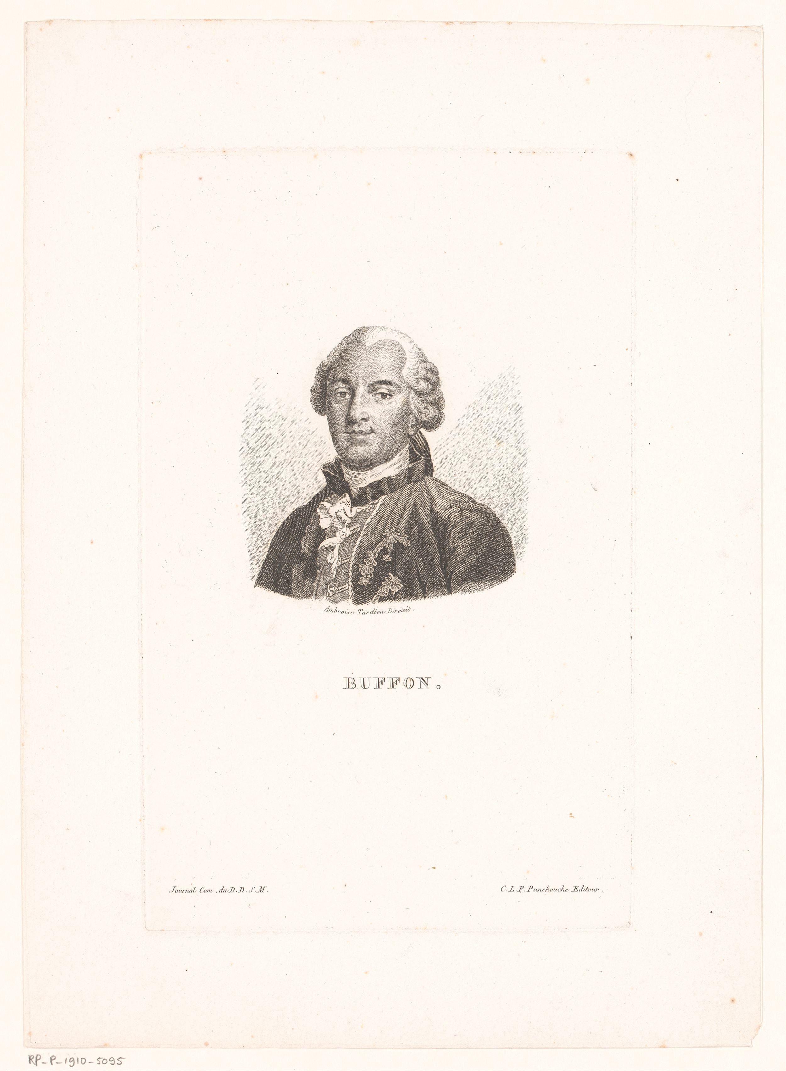 Portret van Georges-Louis Leclerc, graaf van Buffon