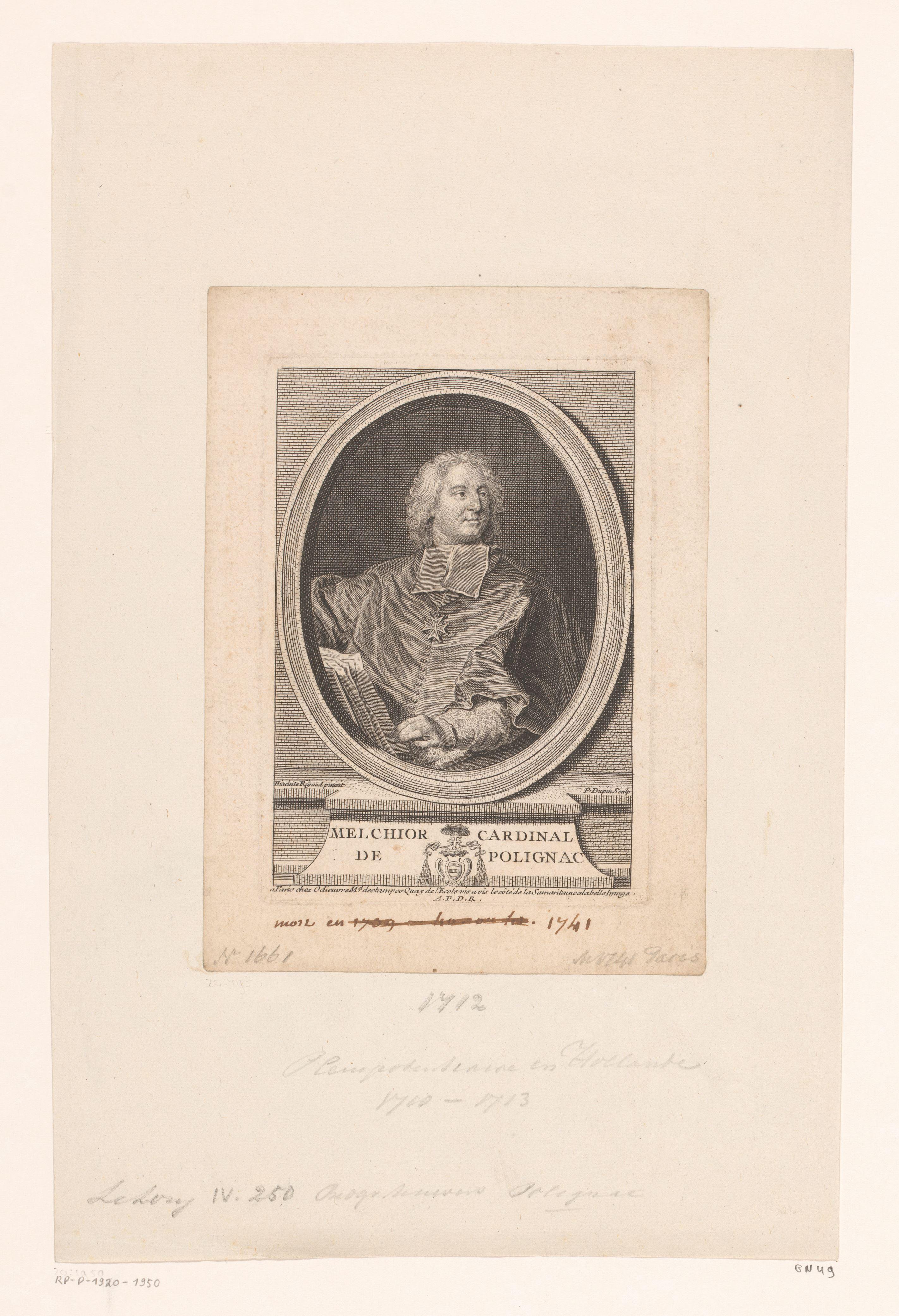 Portret van Melchior de Polignac