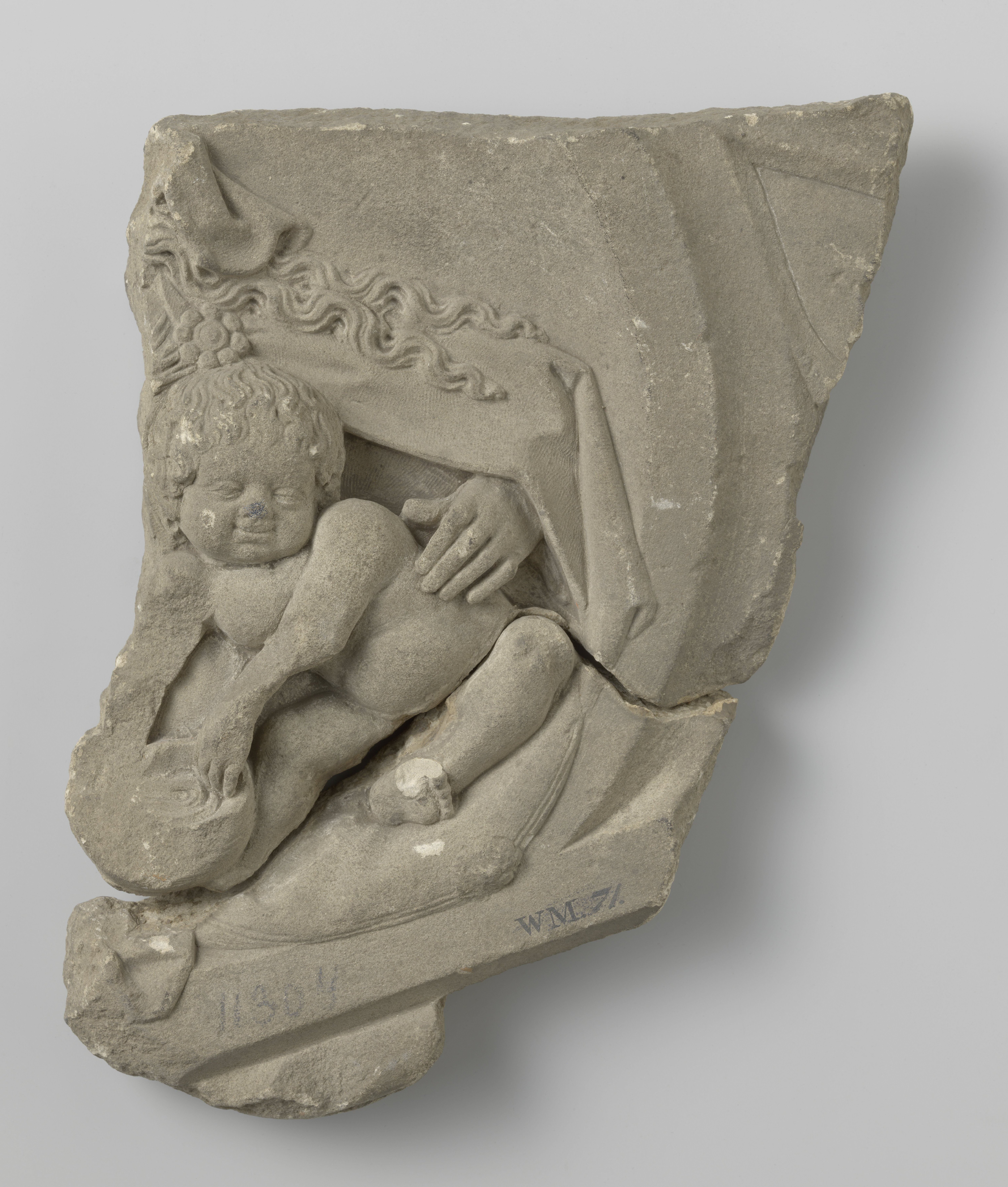 Virgin and Child, Fragment of a Frieze from a Chimney-Piece