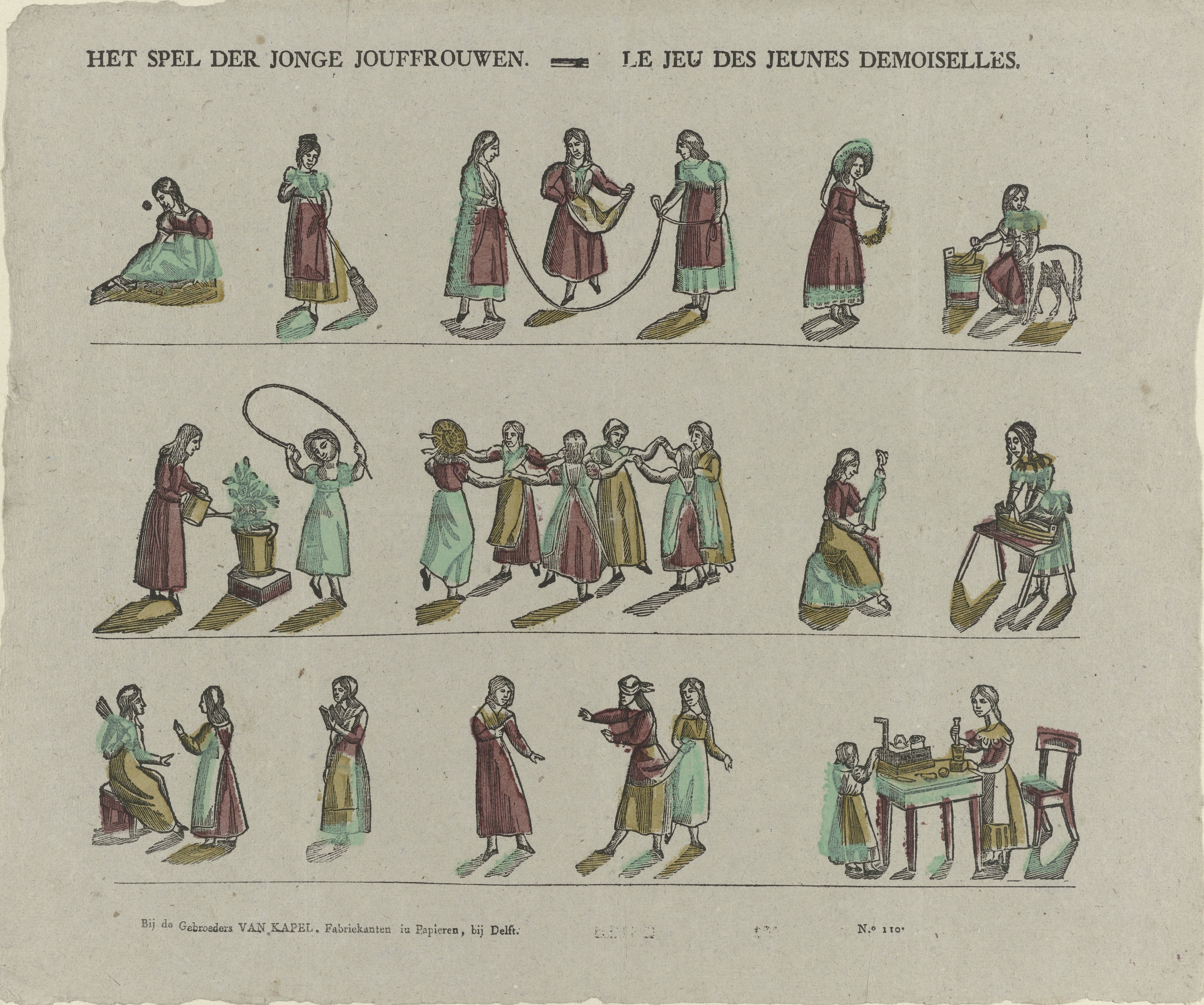 Het spel der jonge juffrouwen / Le jeu des jeunes demoiselles
