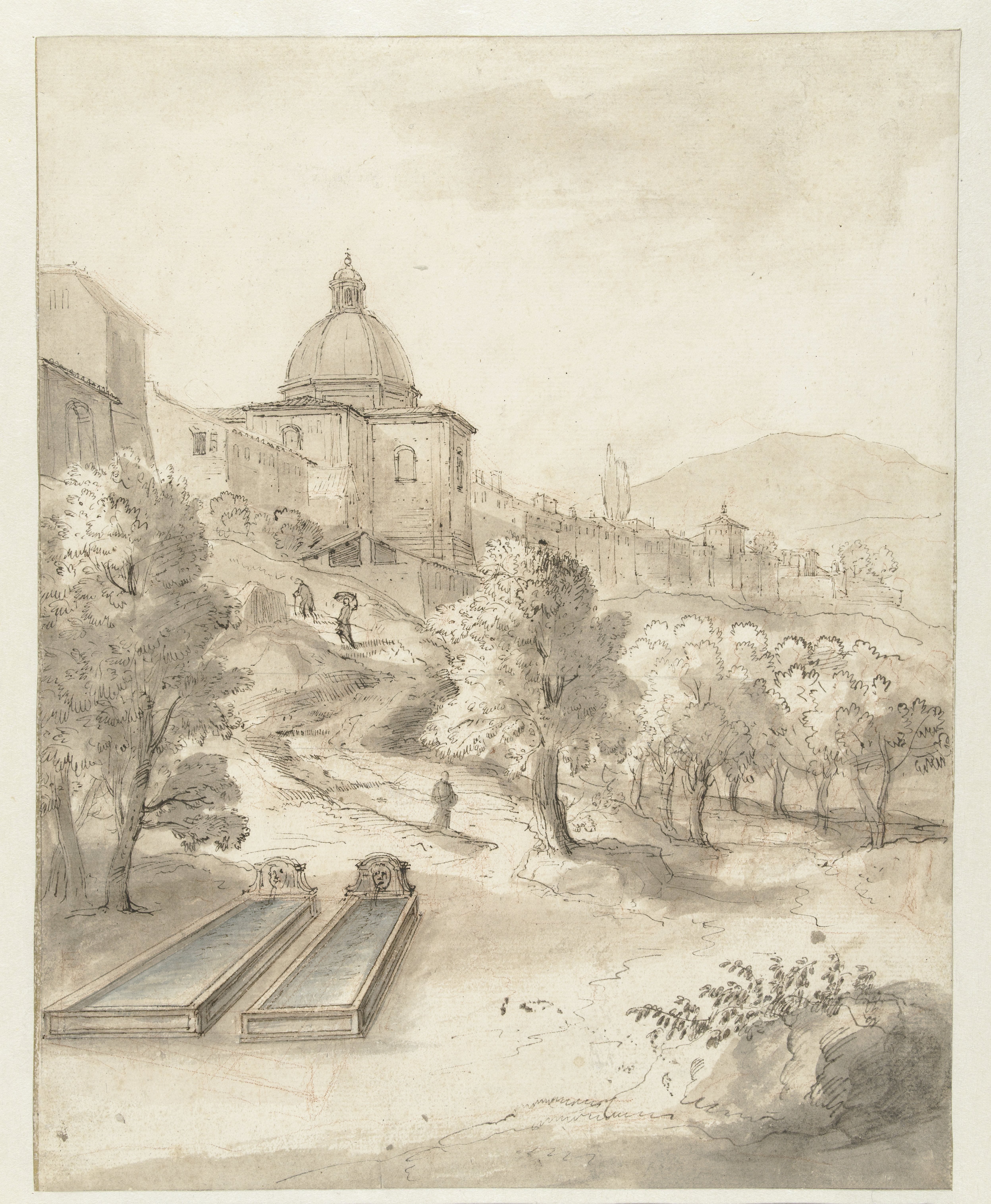 Italian Landscape with a City on a Hill