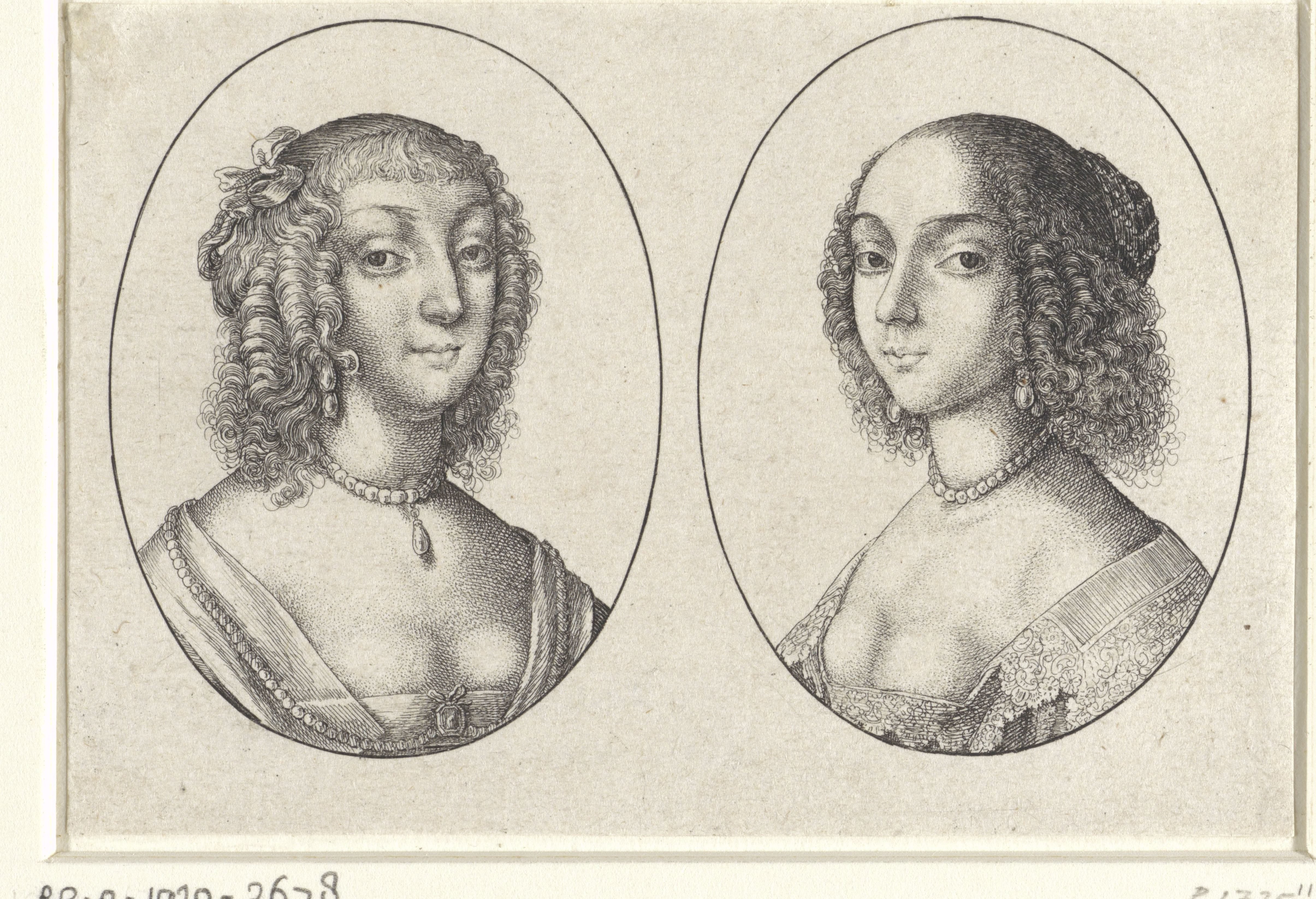 Twee portretten van jonge vrouwen