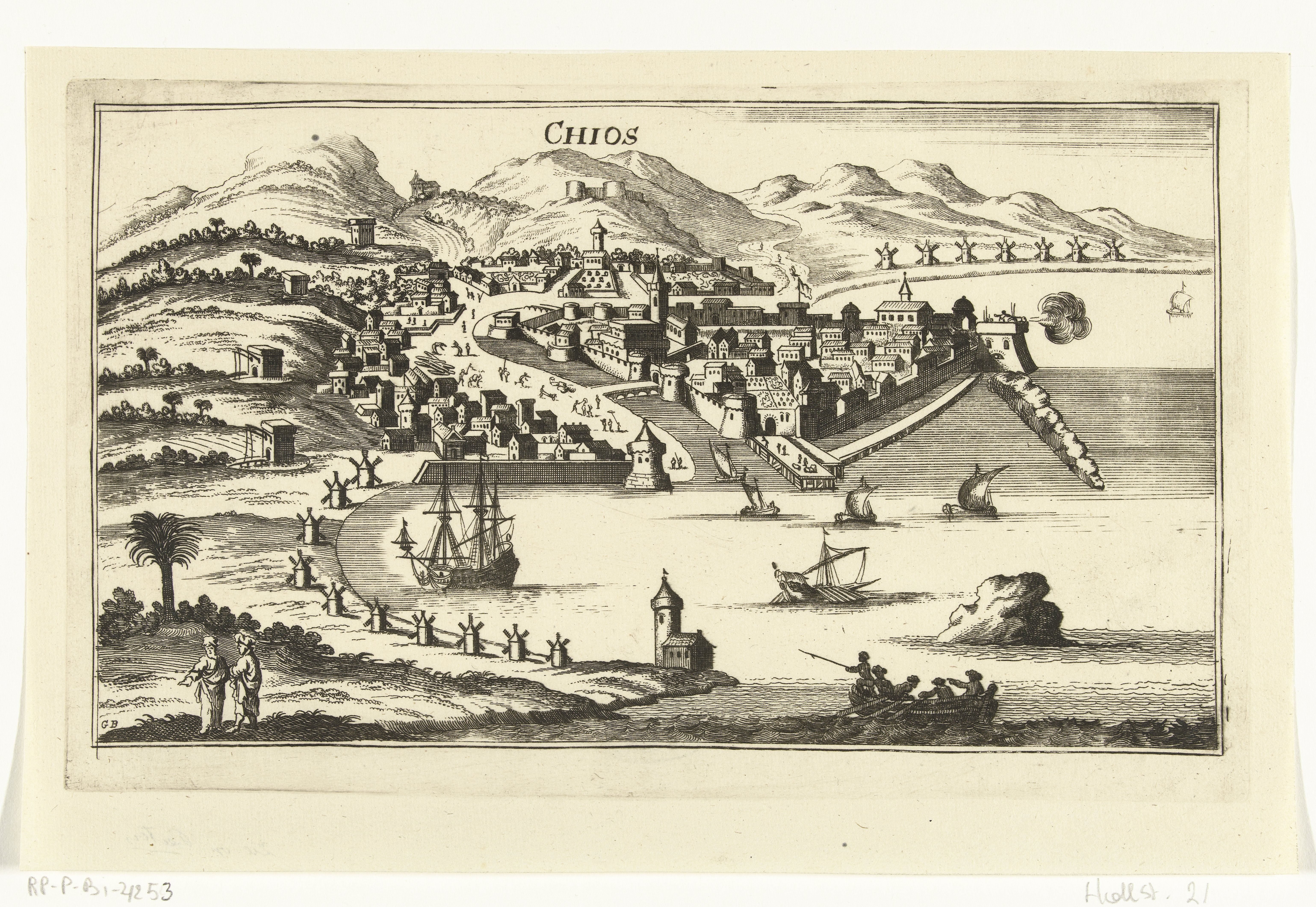 Gezicht op Chios