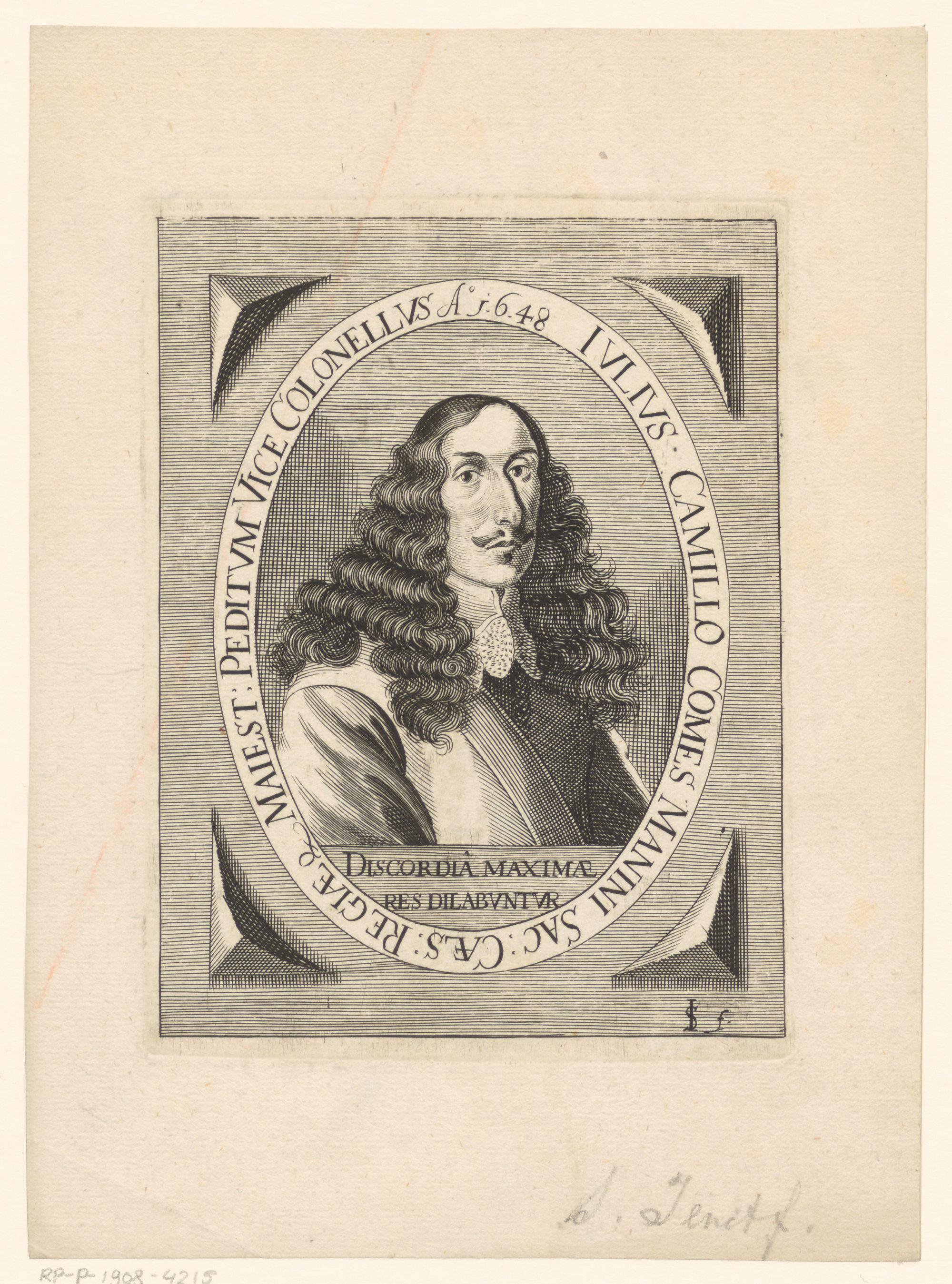 Portret van Guilio Camillo Manini
