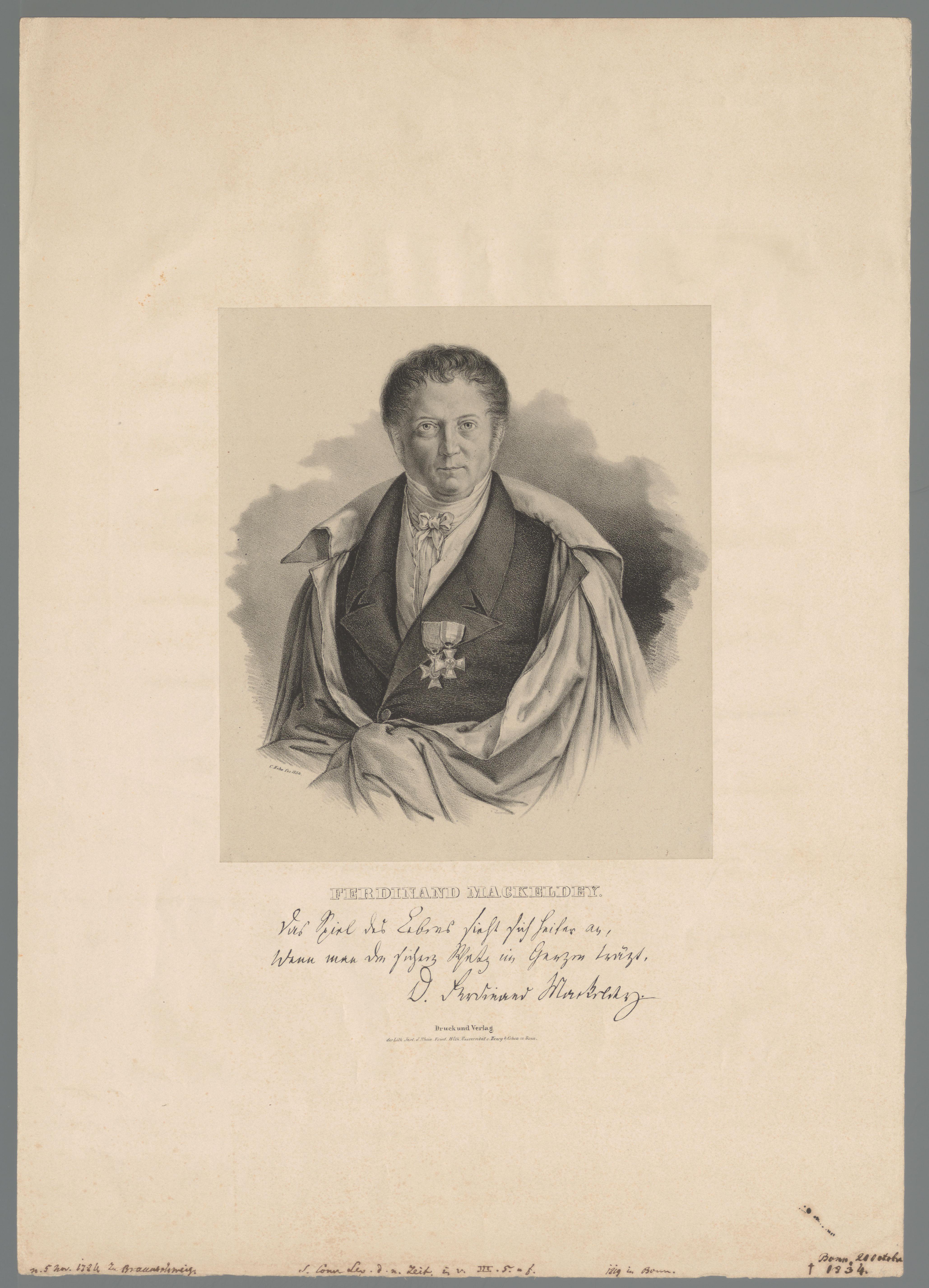 Portret van Ferdinand Mackeldey