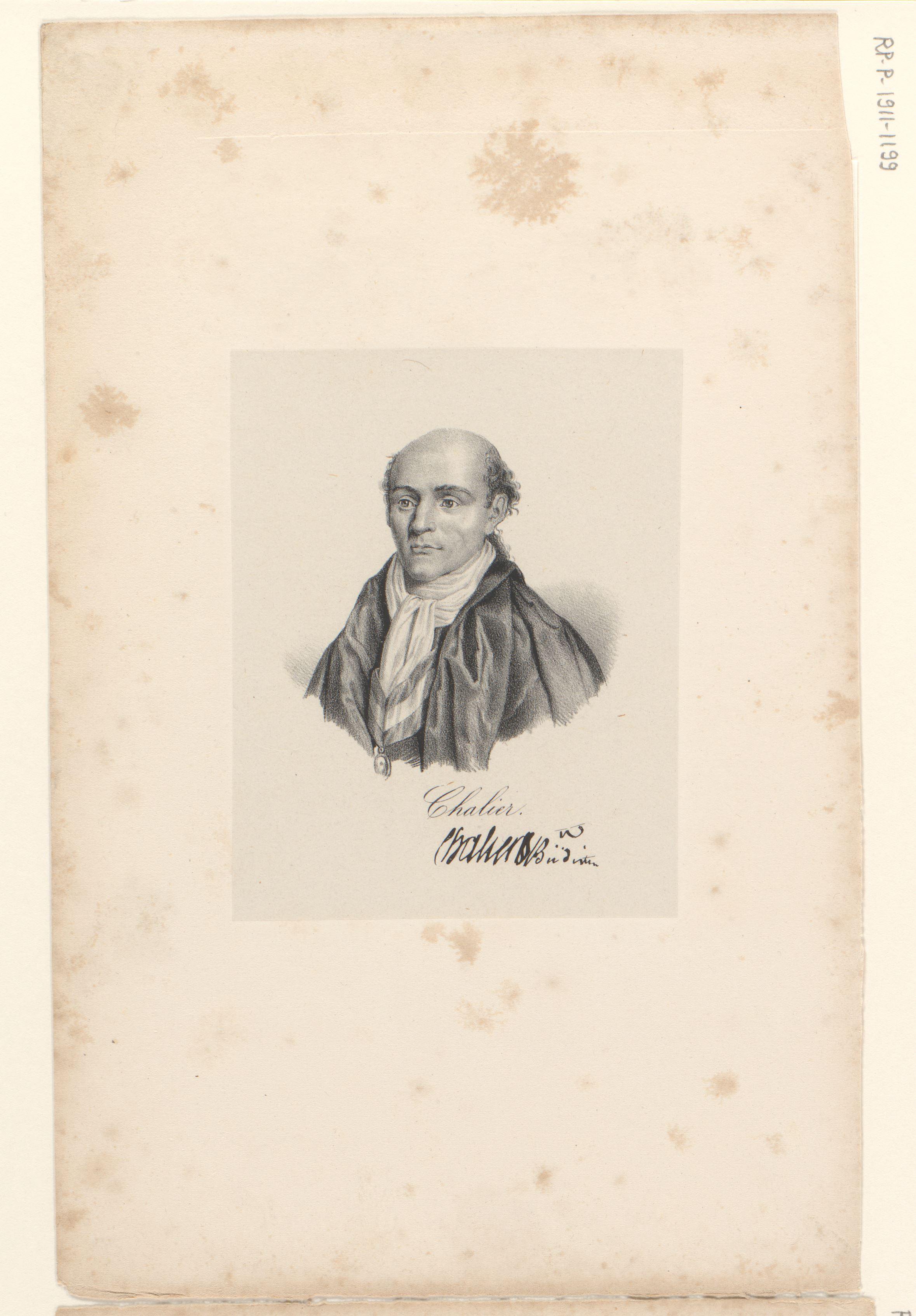 Portret van Marie Joseph Chalier