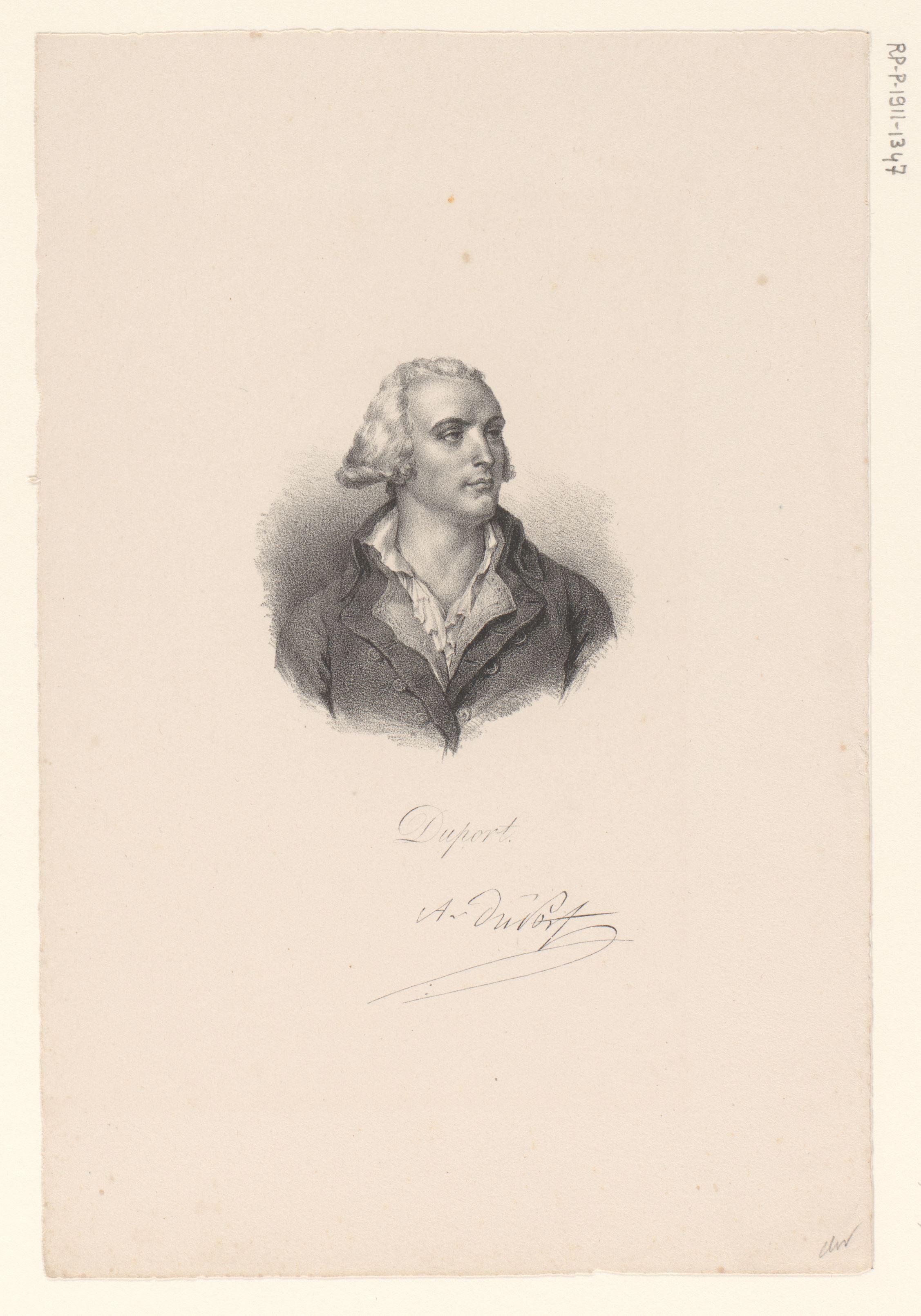 Portret van Adrien Duport