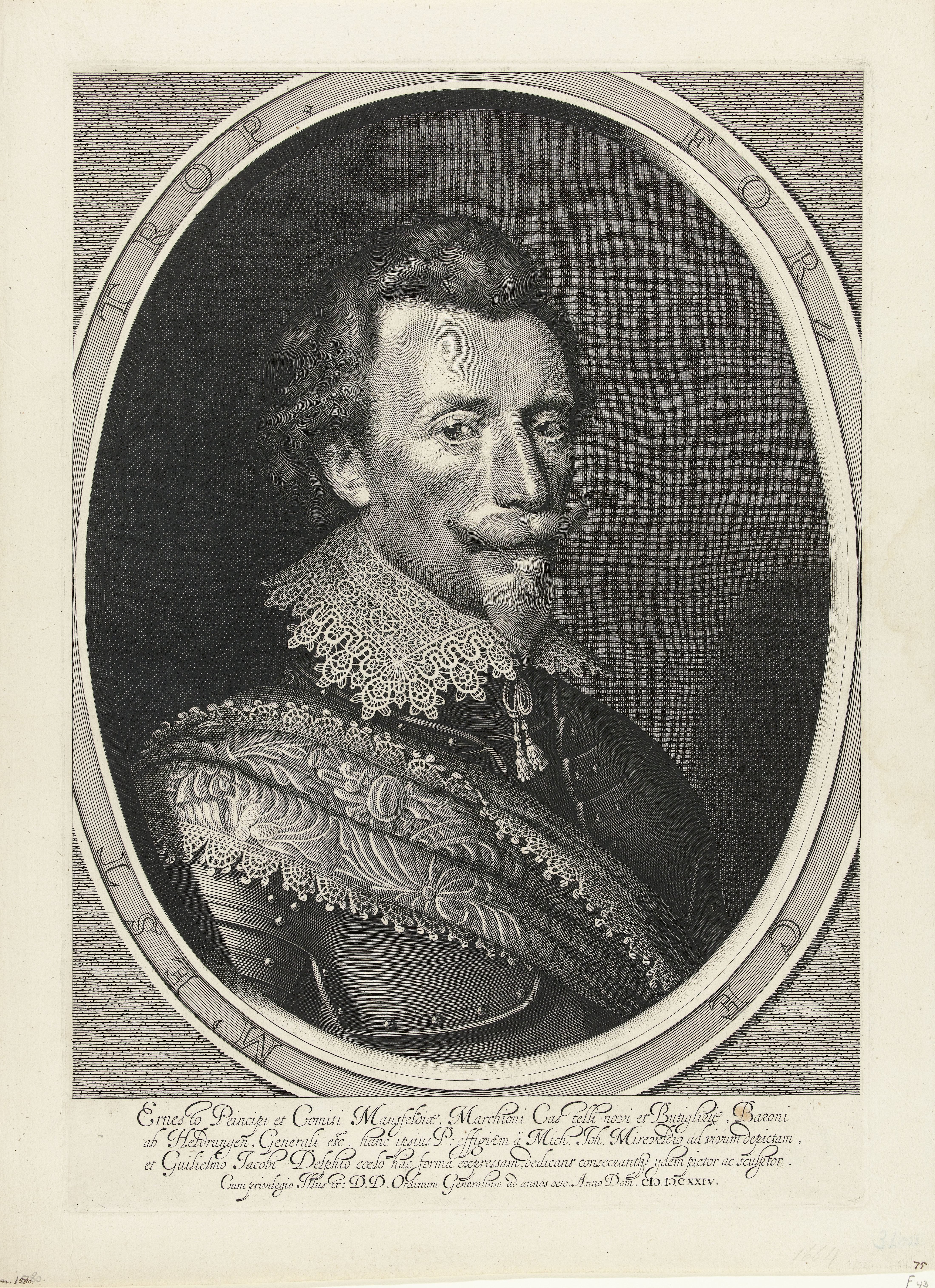 Portret van Ernst, graaf von Mansfeld