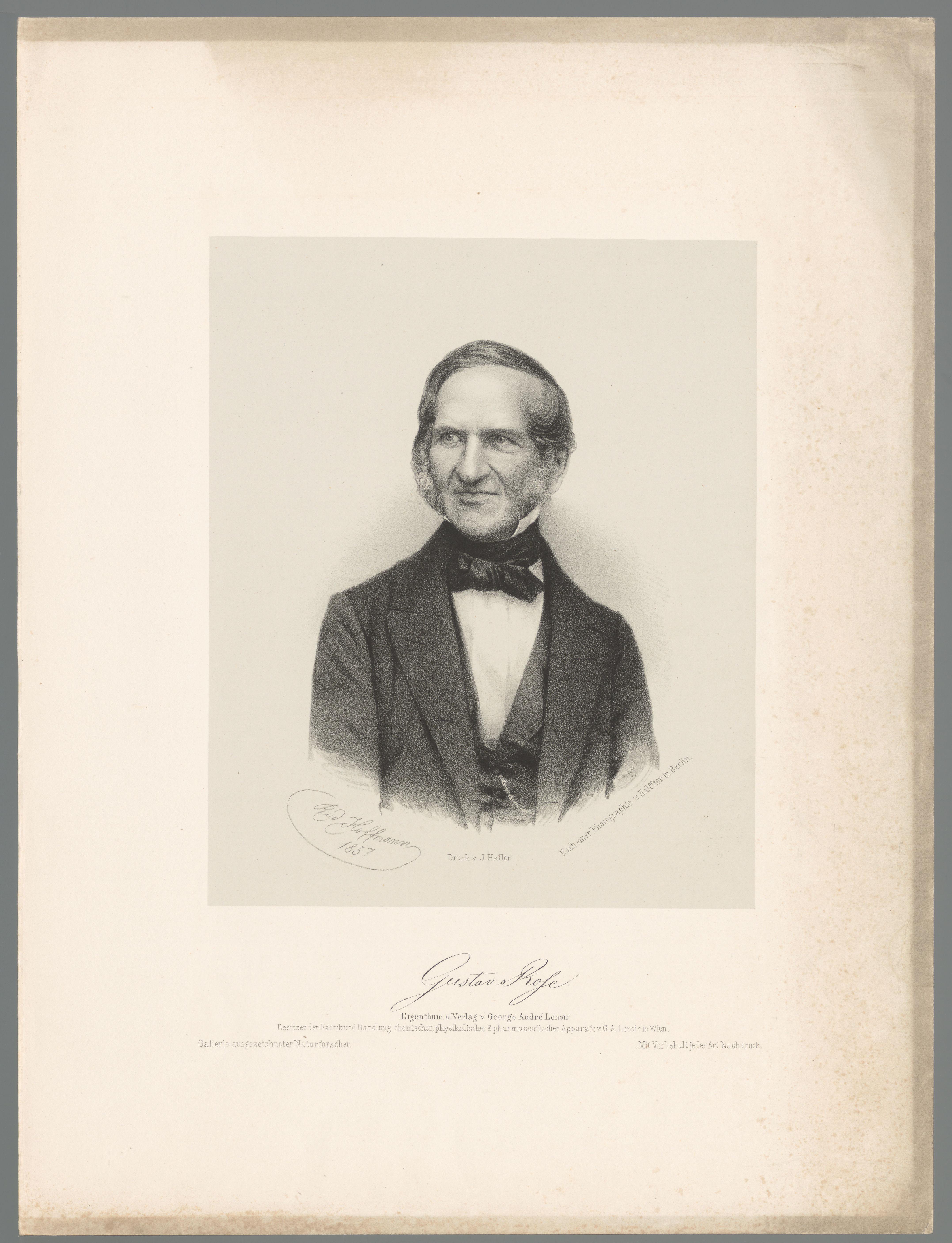 Portret van Gustav Rose