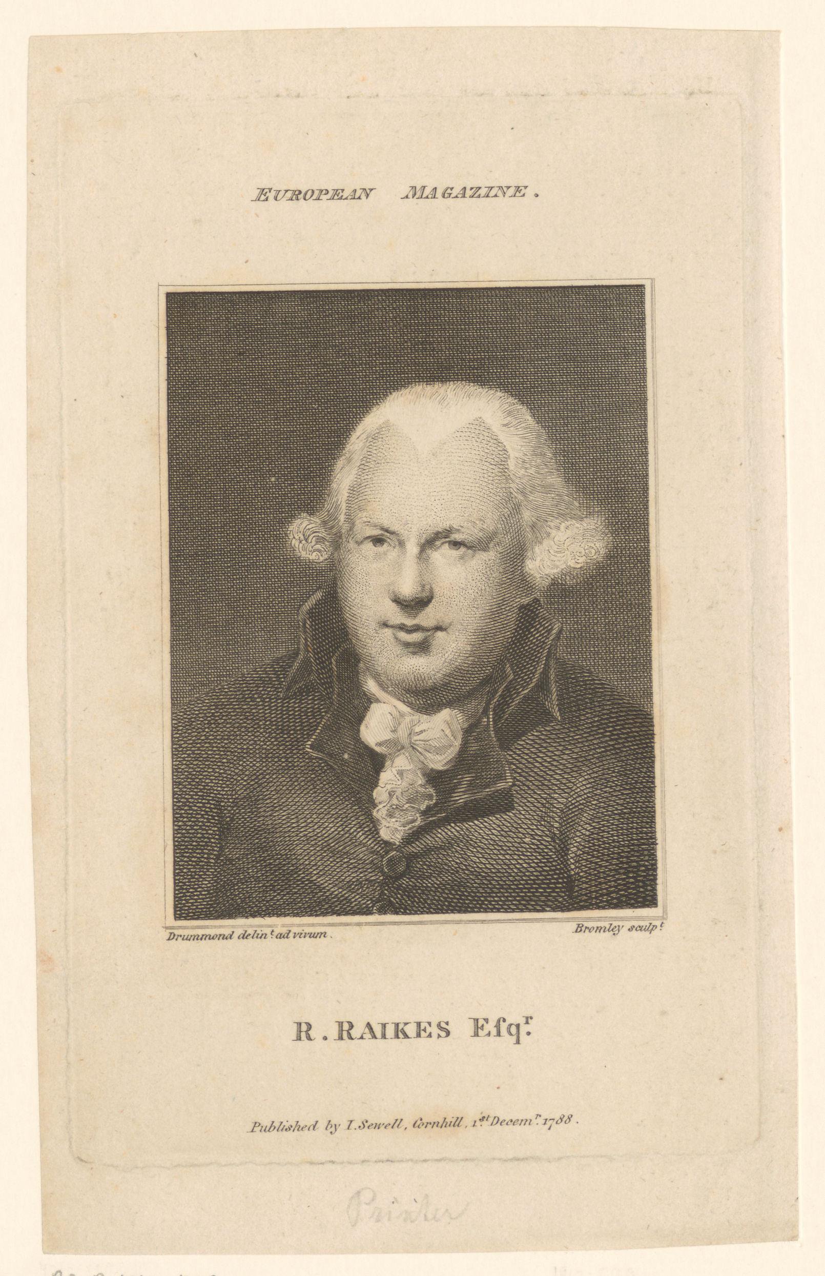 Portret van Robert Raikes