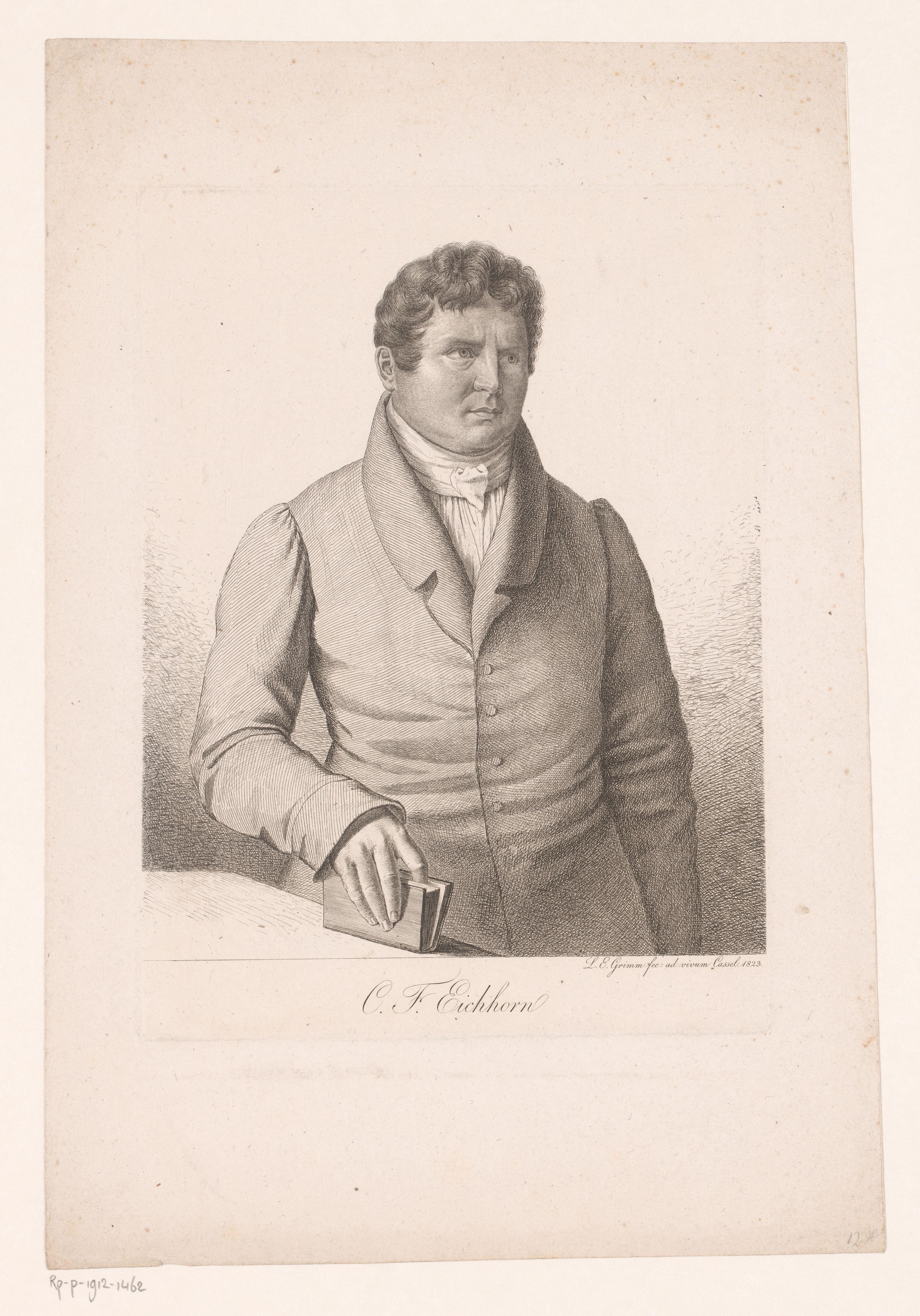 Portret van Christian Friedrich Eichhorn
