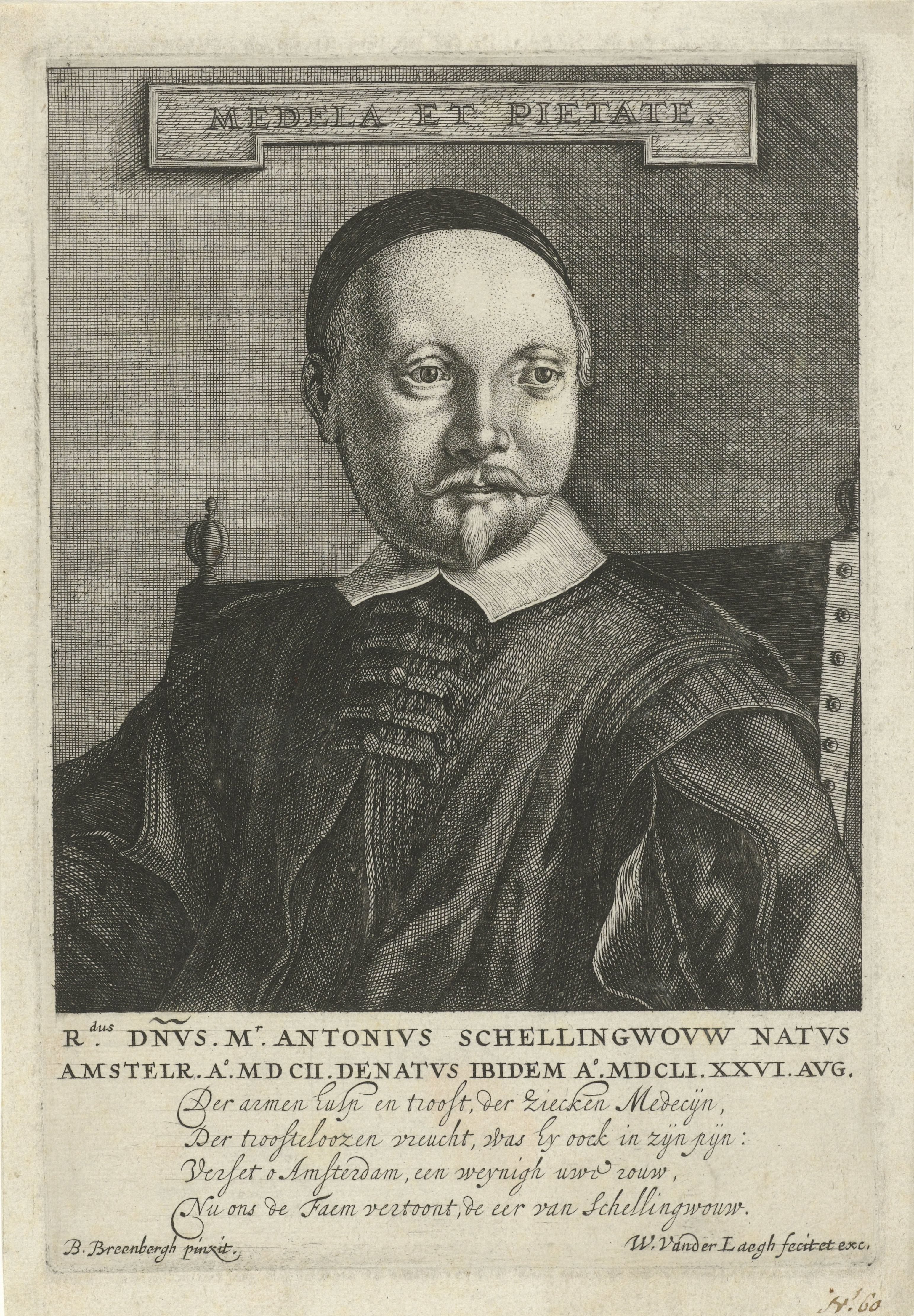 Portret van Antonius Schellingwou