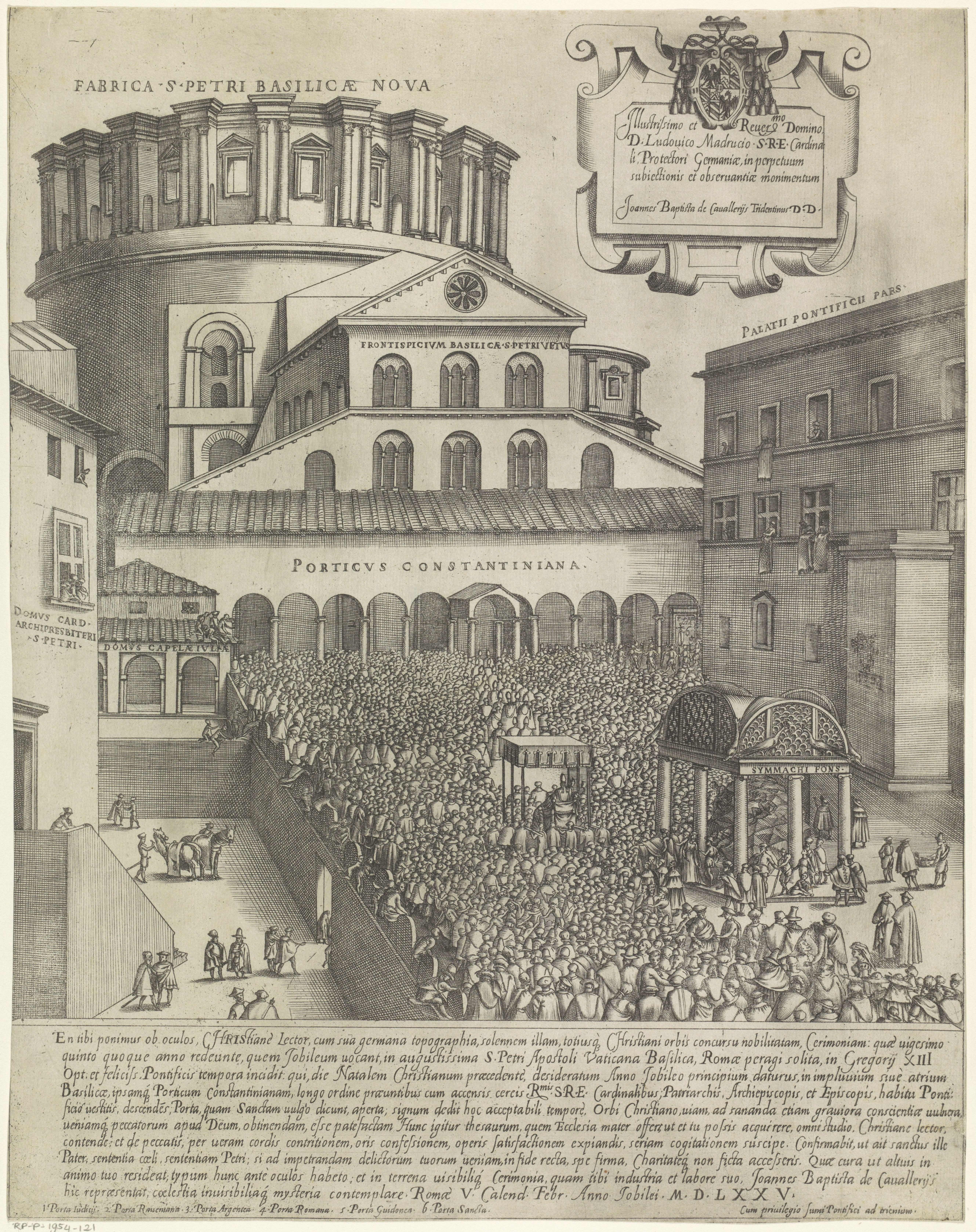 Pelgrims voor de Sint Pieter in het heilige jaar 1575