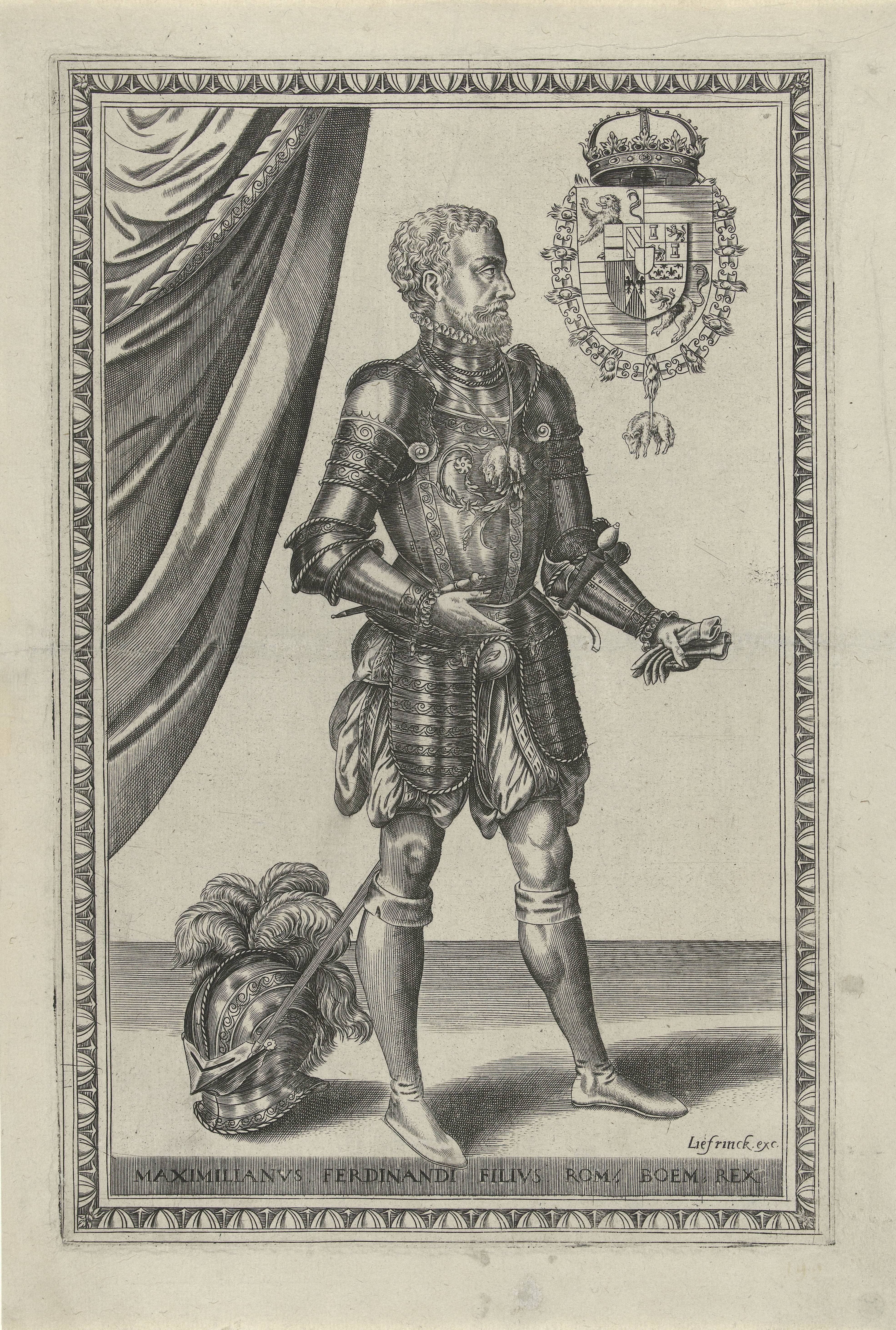 Portret van keizer Maximiliaan II