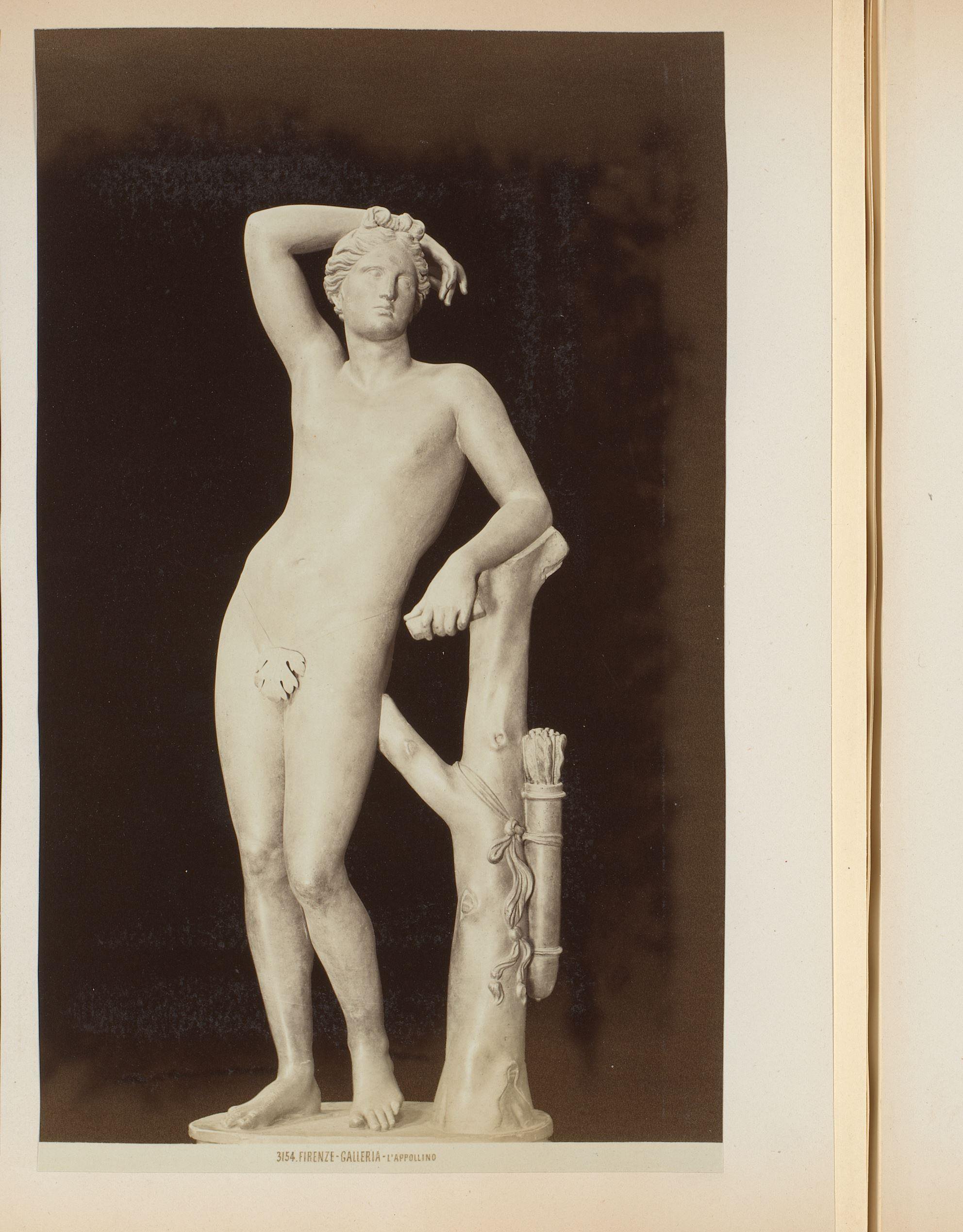 Sculptuur van Apollo in de Galleria degli Uffizi te Florence, Italië