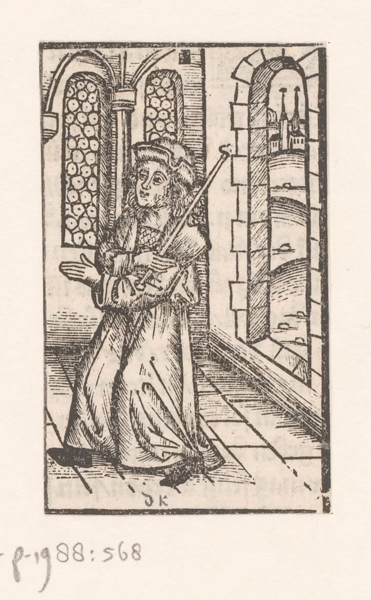 Man met een scepter