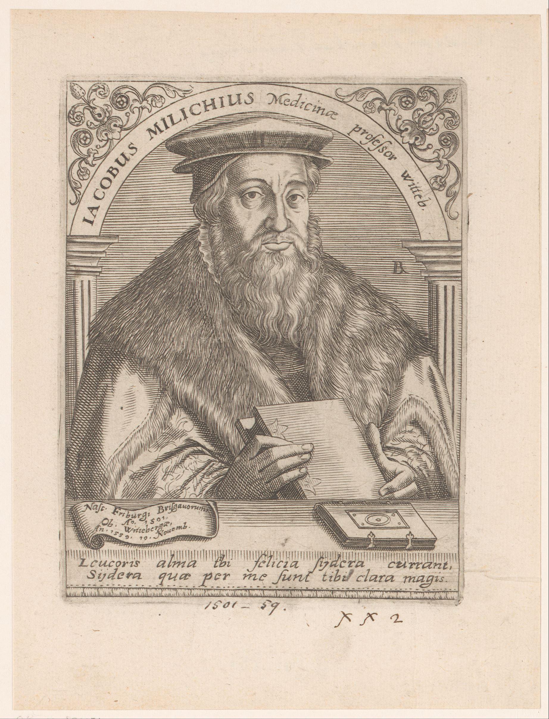 Portret van Jacob Milich