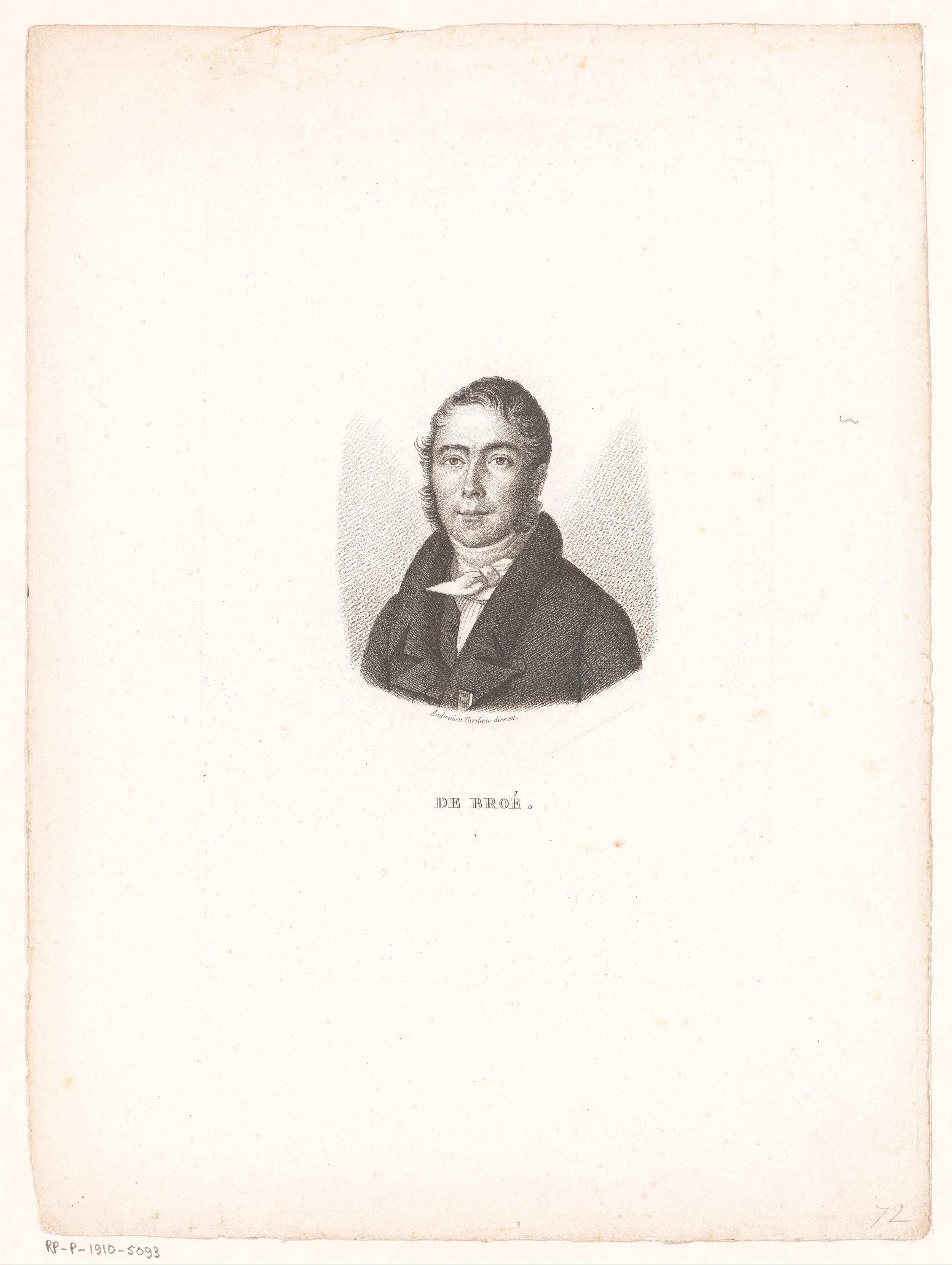 Portret van De Broé