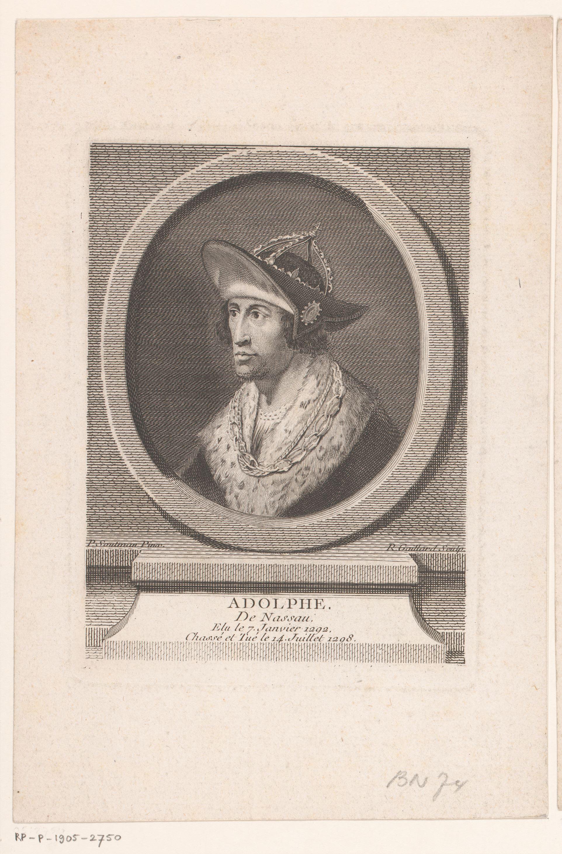 Portret van Adolf, graaf van Nassau en Rooms-Duits koning