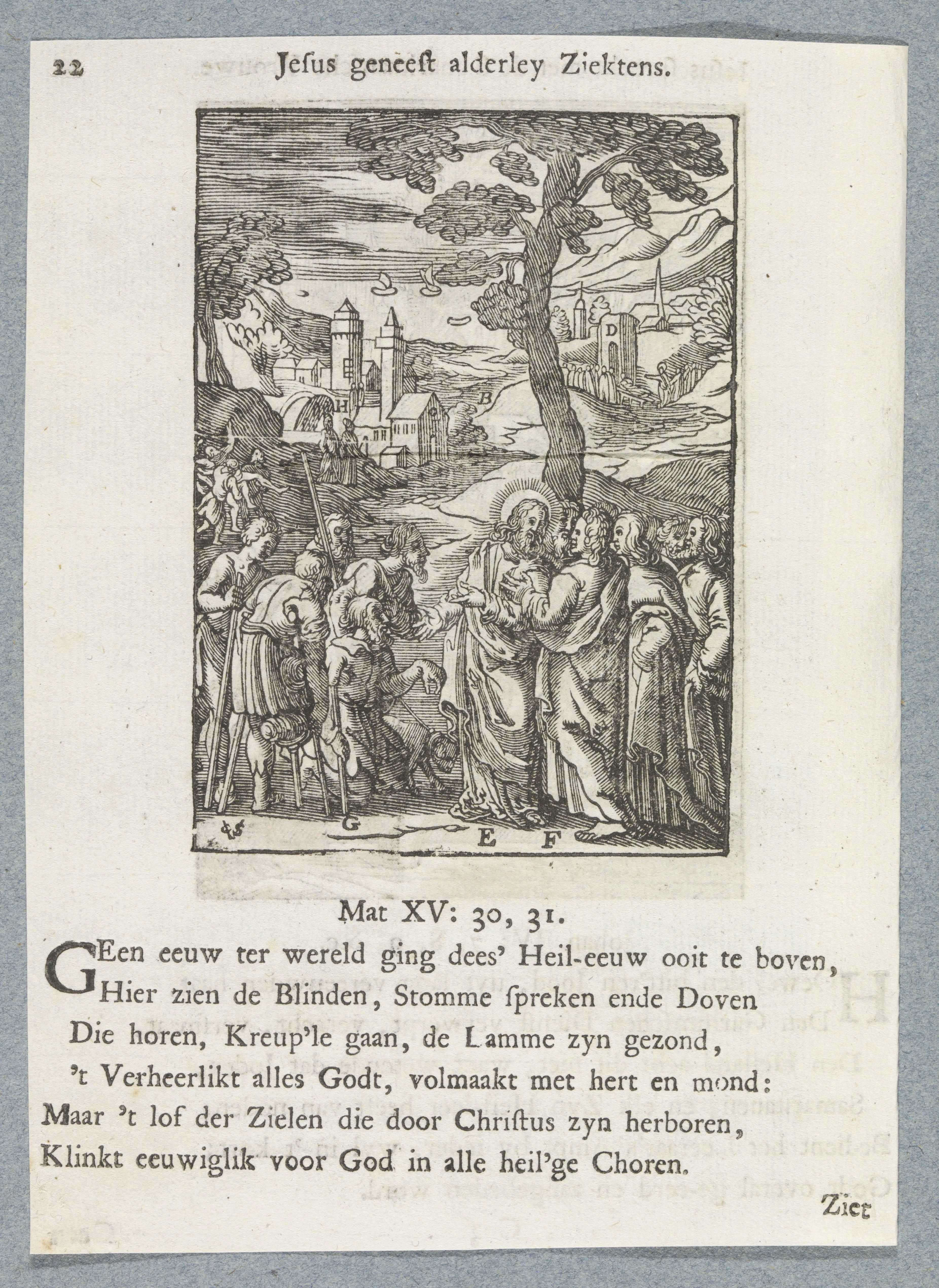 Christus antwoordt de boodschappers van Johannes