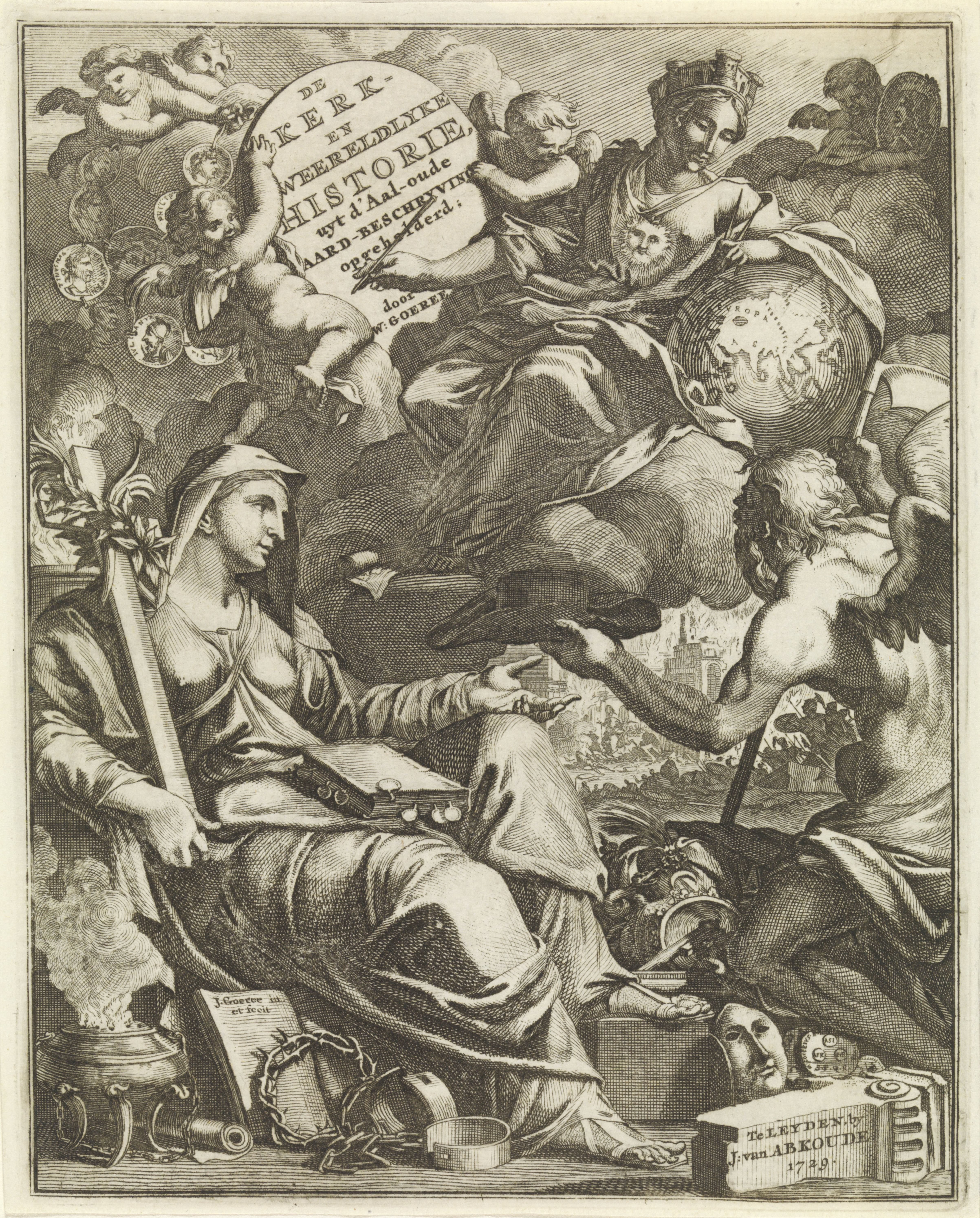 Allegorie op de kerk- en wereldgeschiedenis