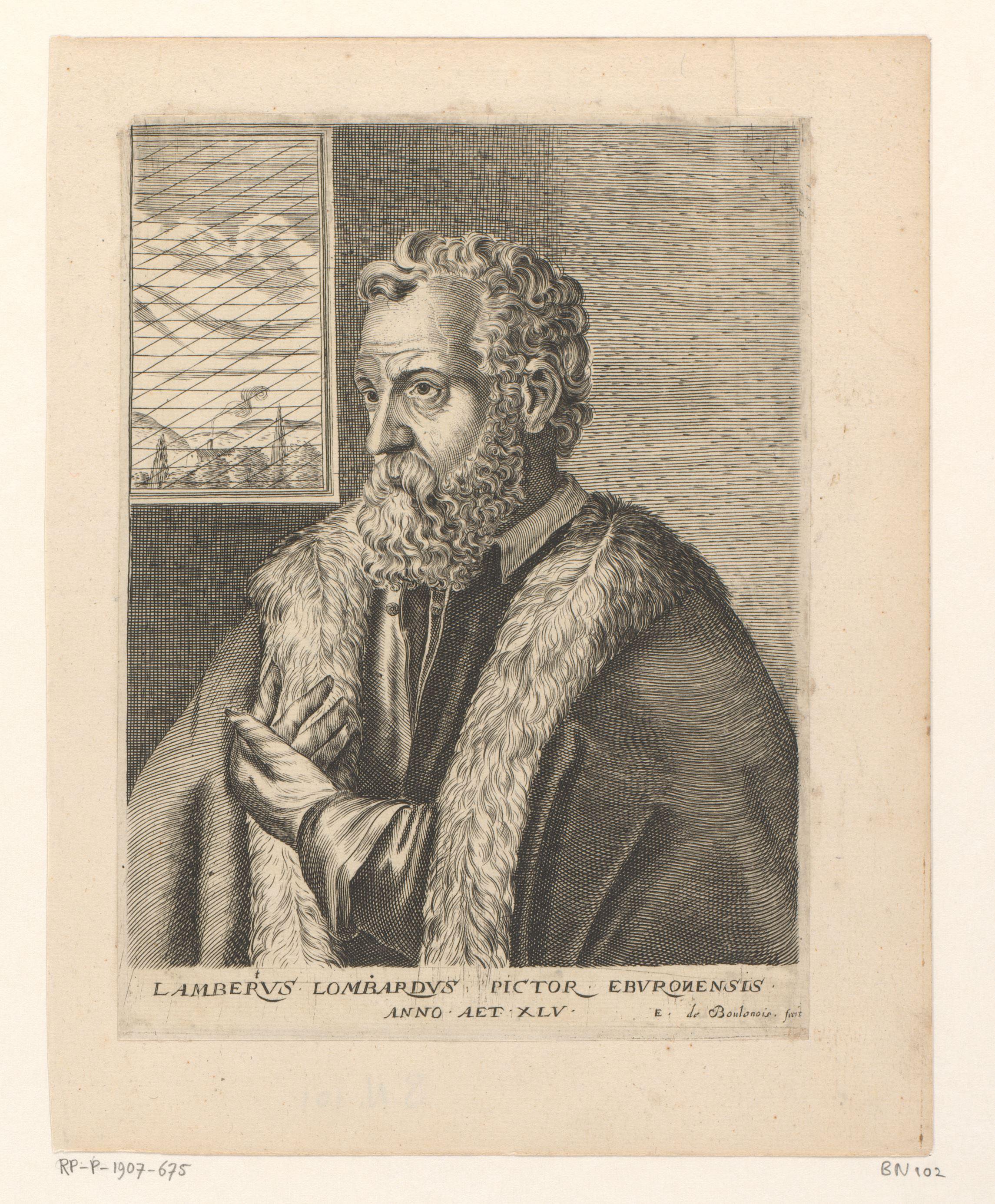 Portret van Lambert Lombard