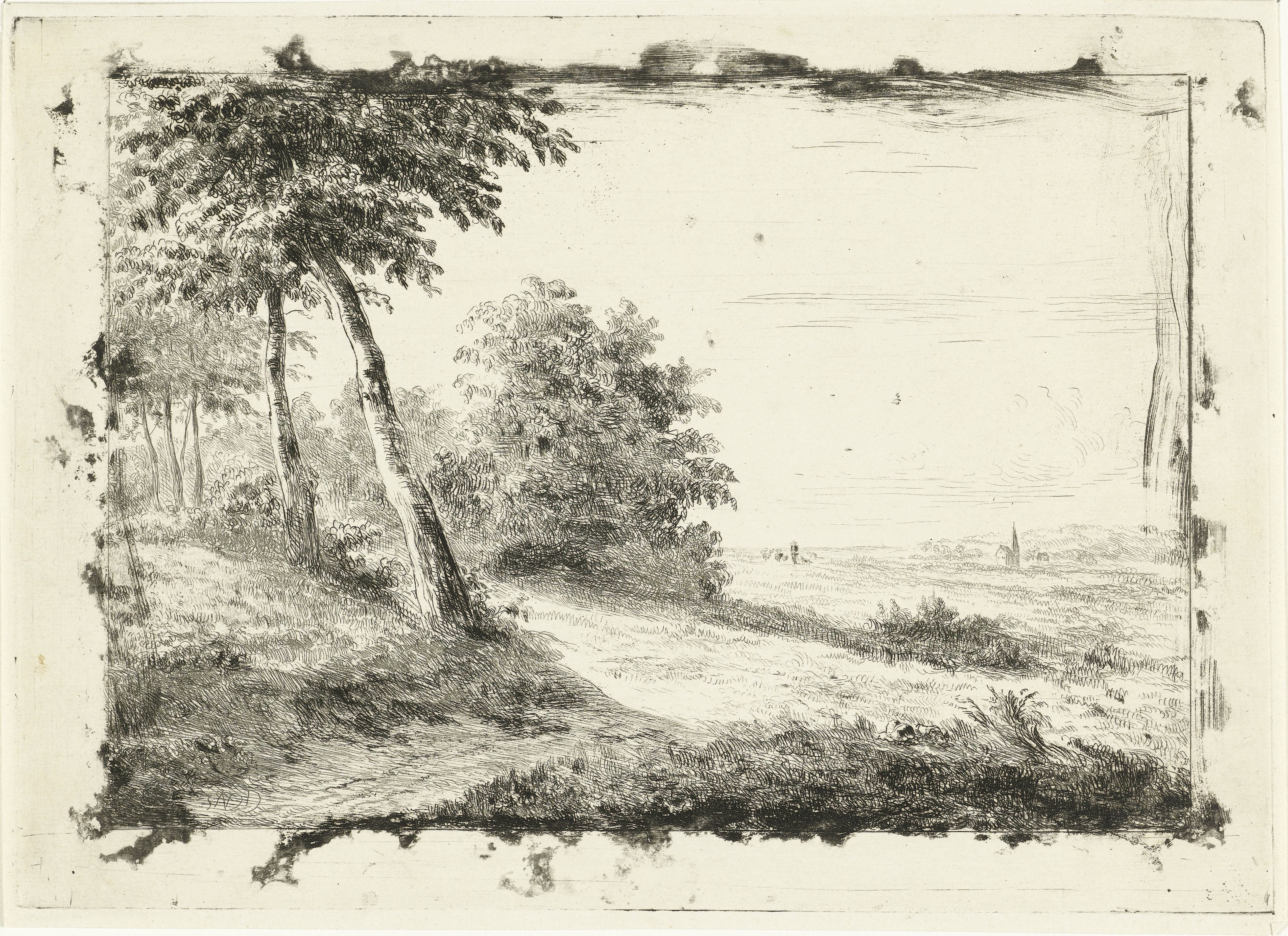 Landschap met een schaapherder