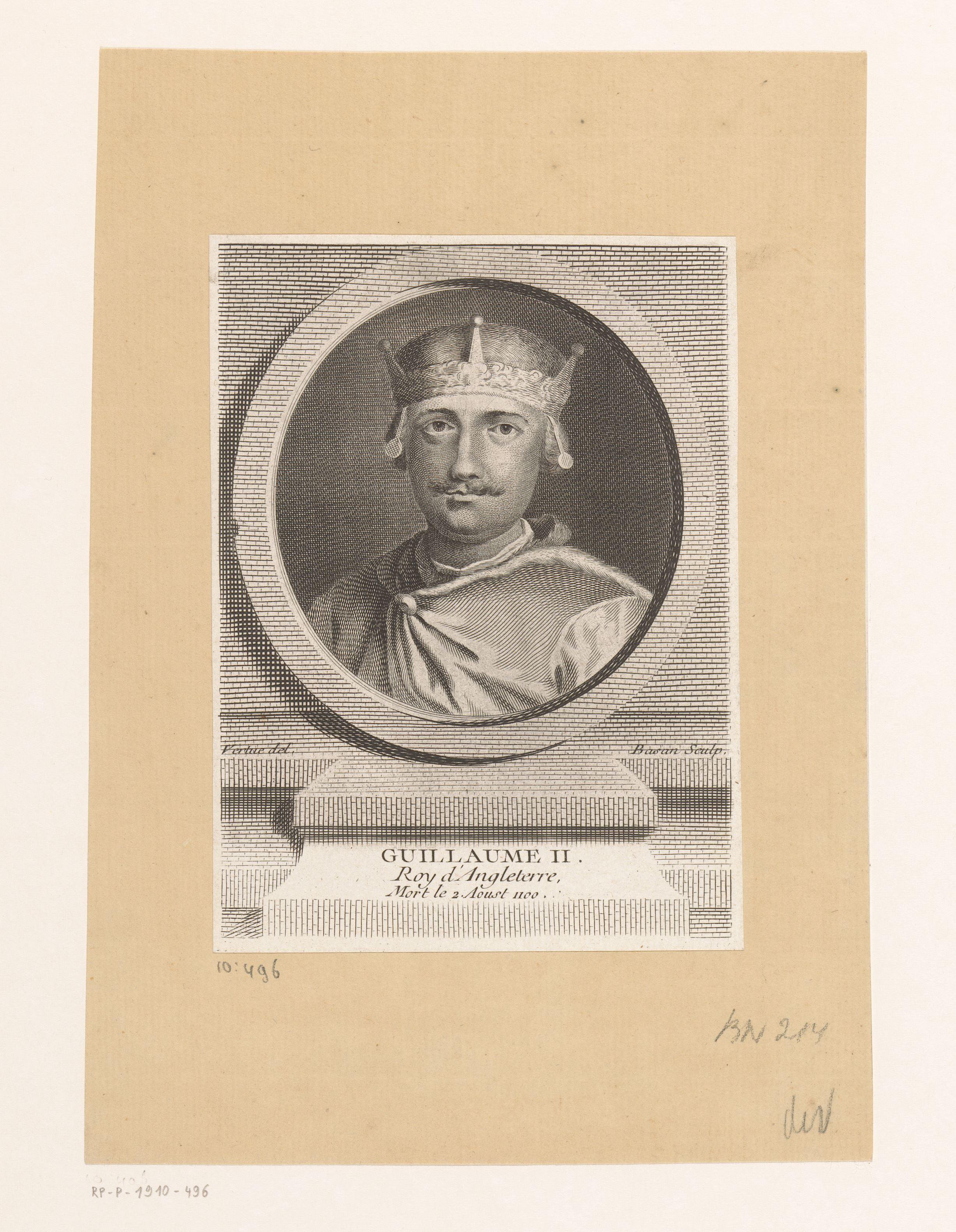 Portret van Willem II van Engeland
