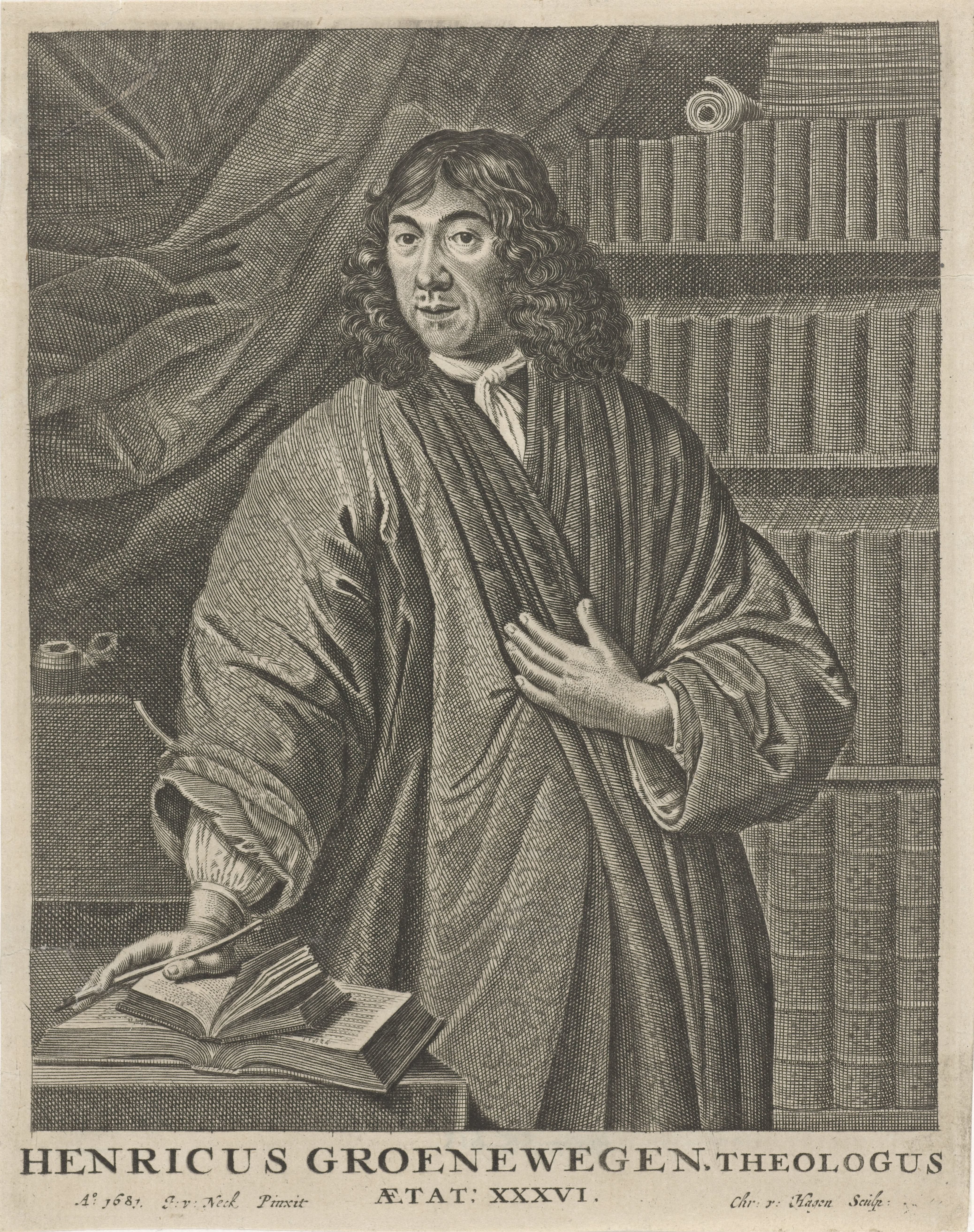 Portret van Henricus Groenewegen