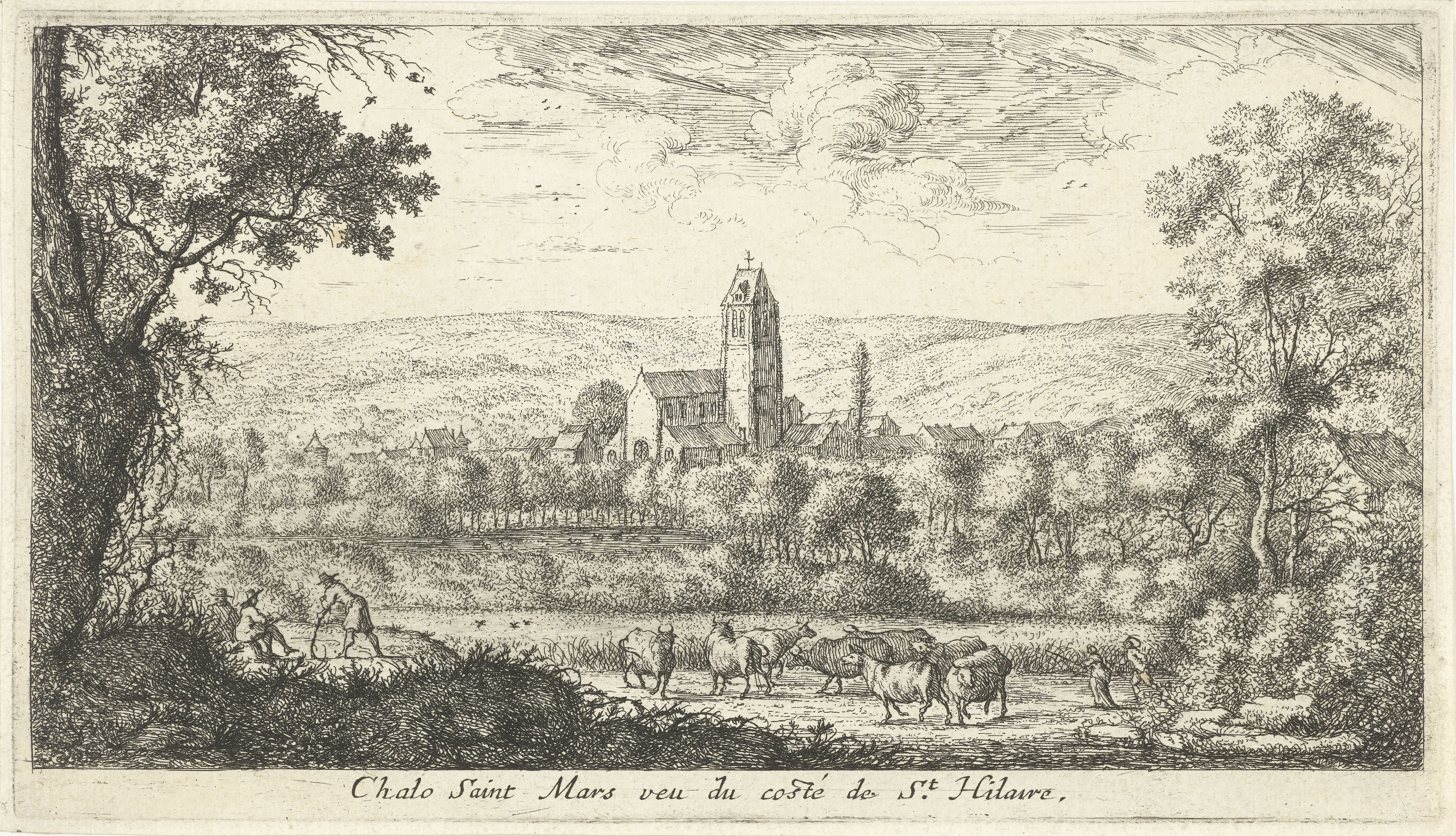 Gezicht op Chalo-Saint-Mars