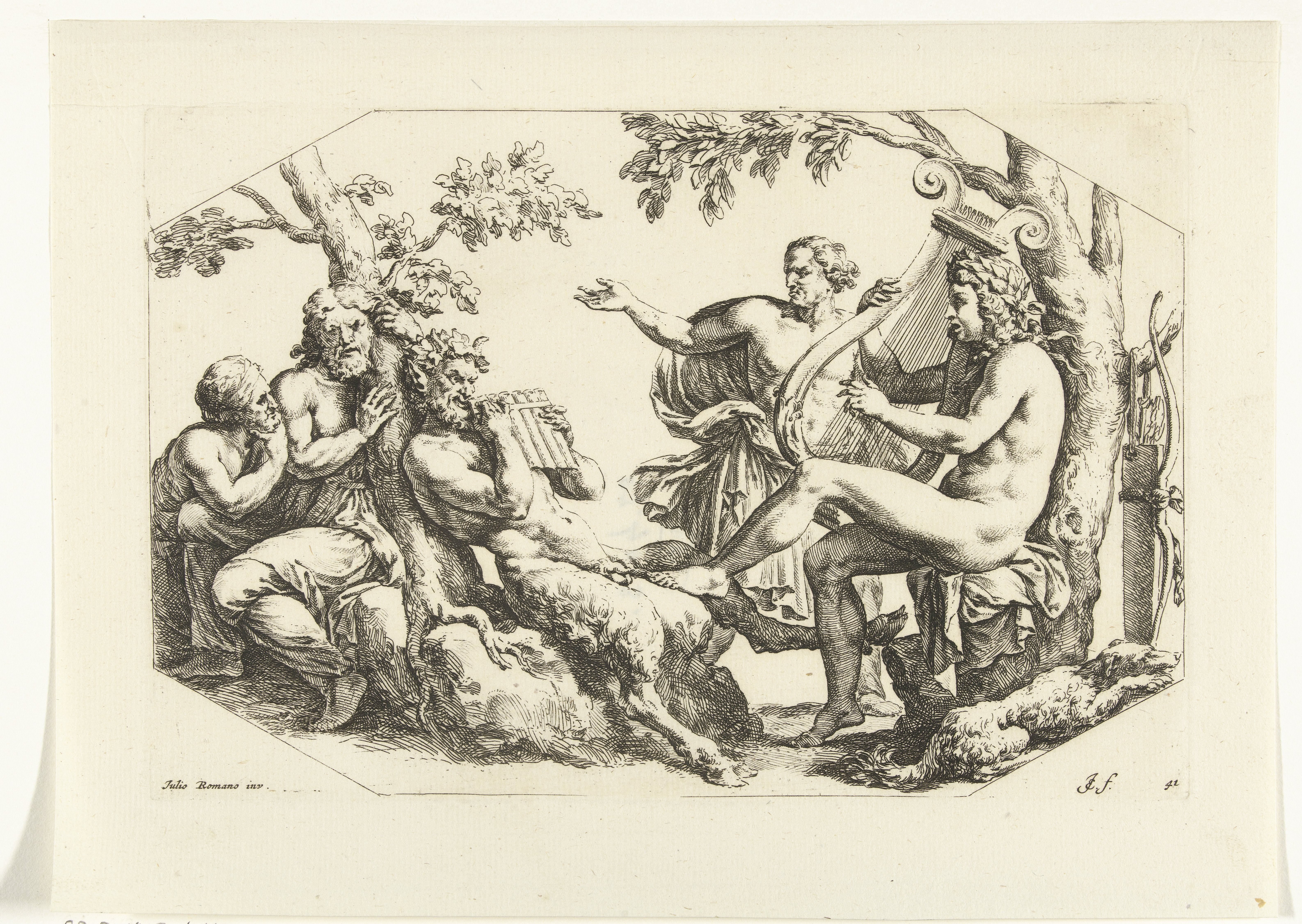 De wedstrijd tussen Apollo en Pan