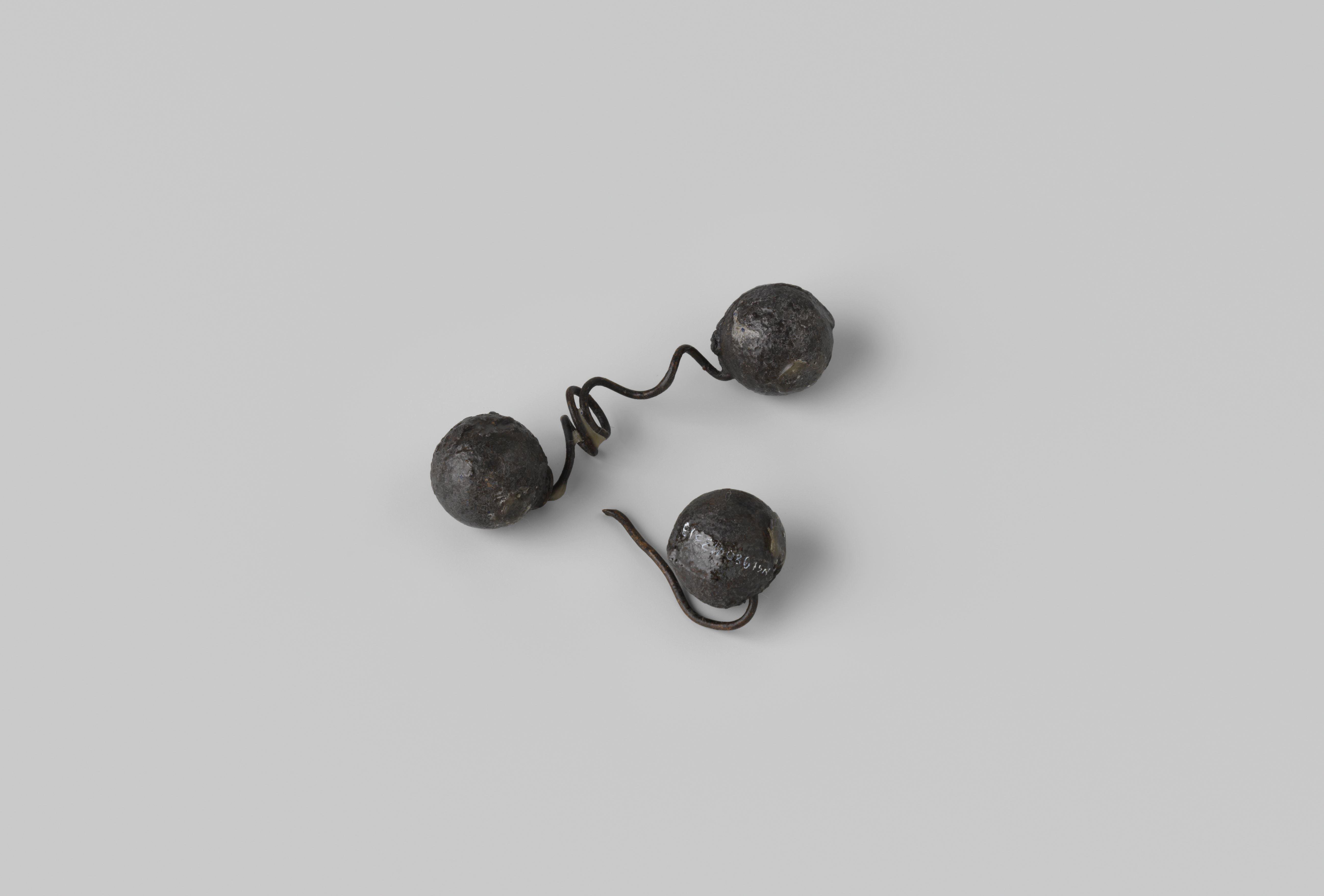 Two ball springshot from the wreck of the Dutch East Indiaman Hollandia