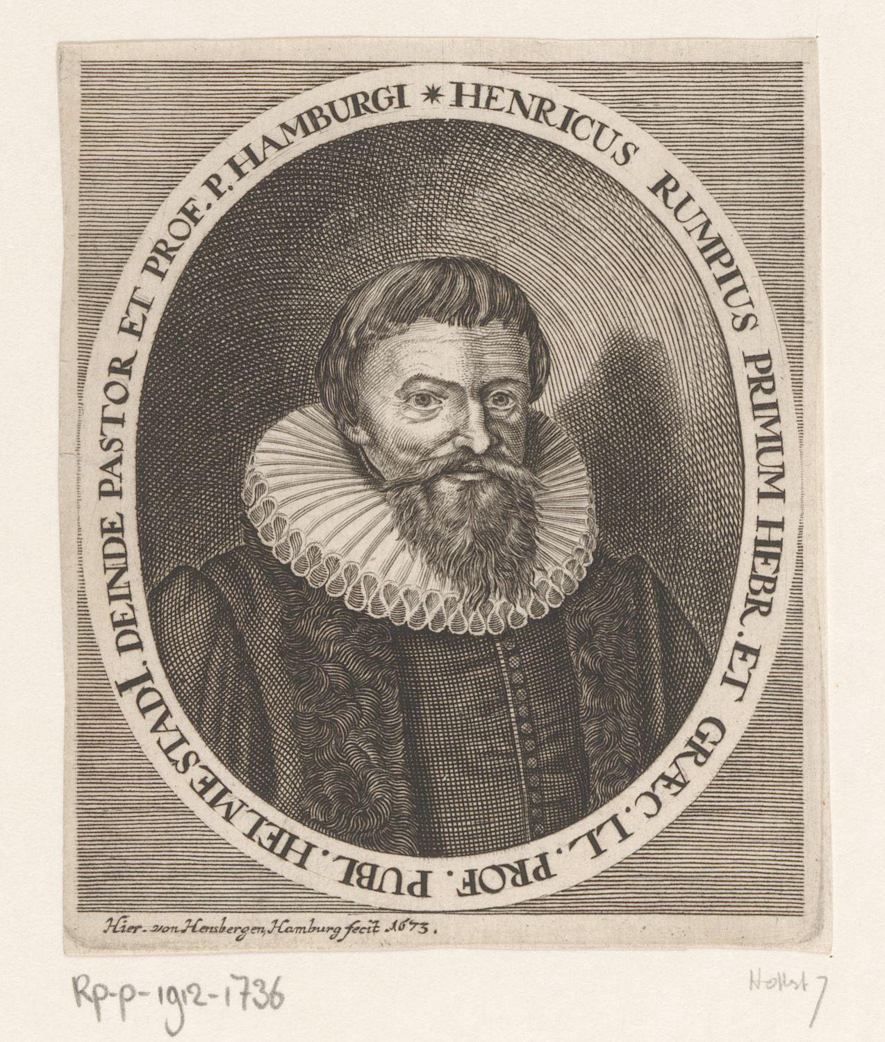 Portret van Heinrich Rump