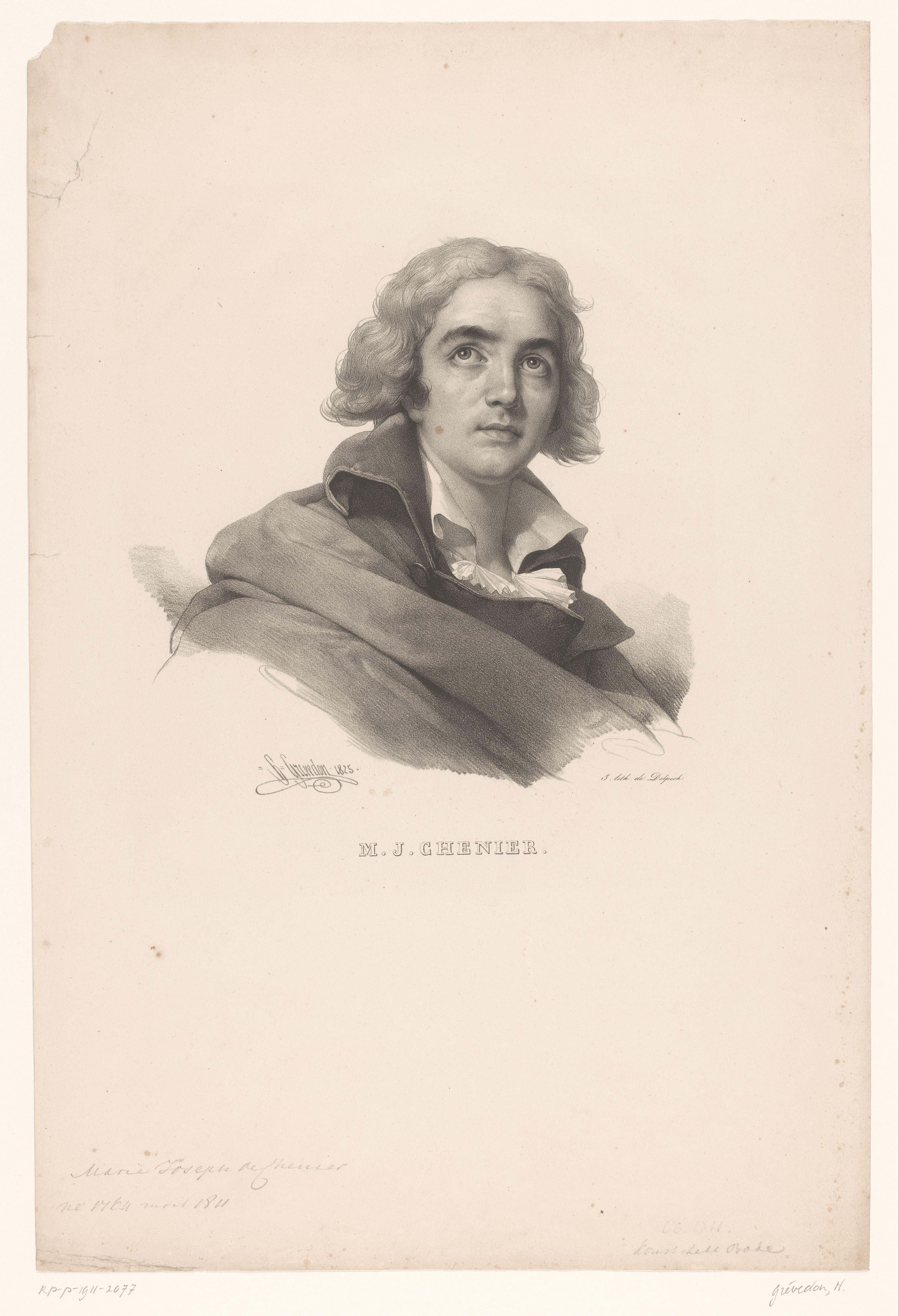 Portret van Marie-Joseph Chénier