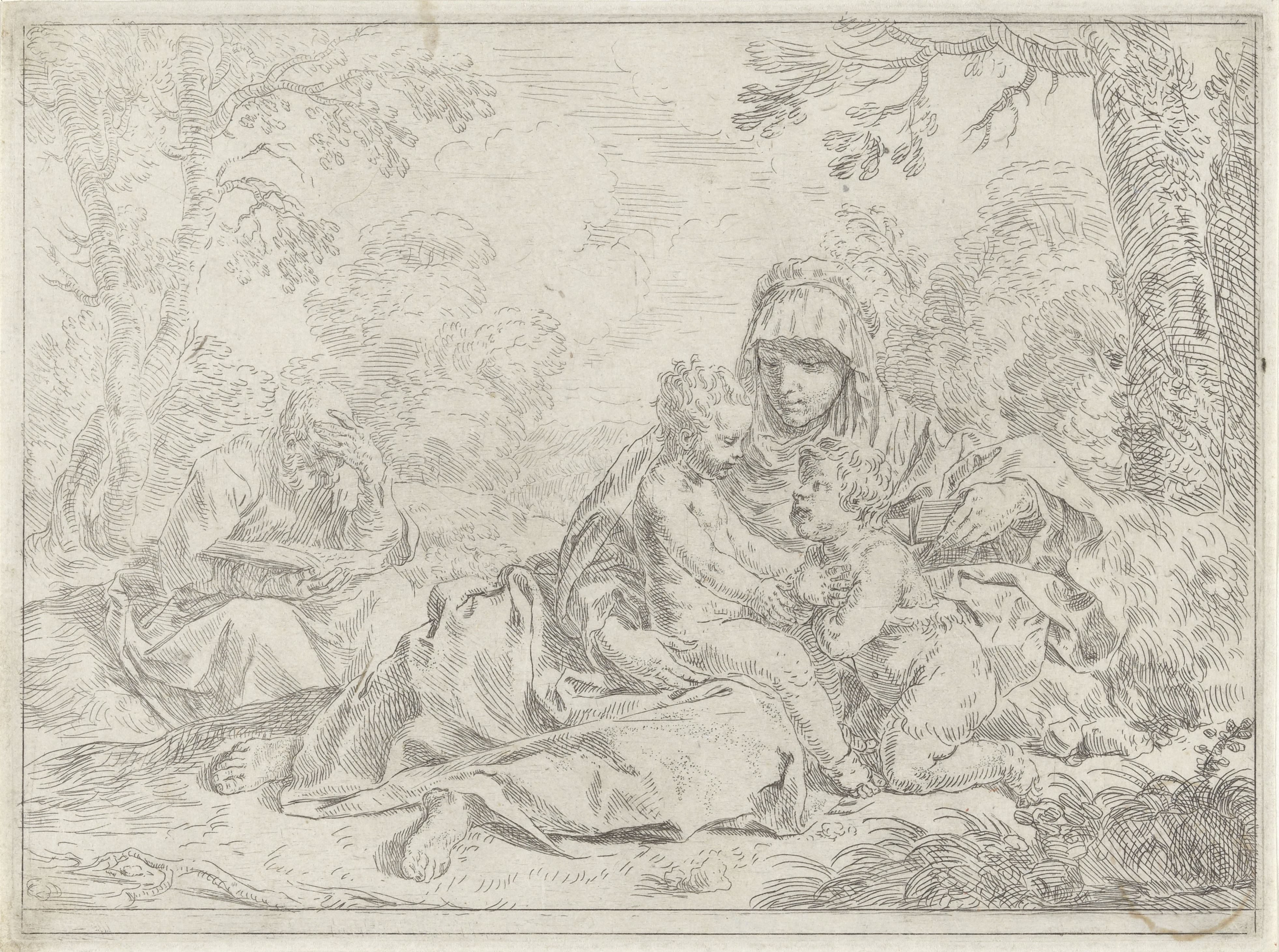 Heilige Familie met de jonge Johannes de Doper