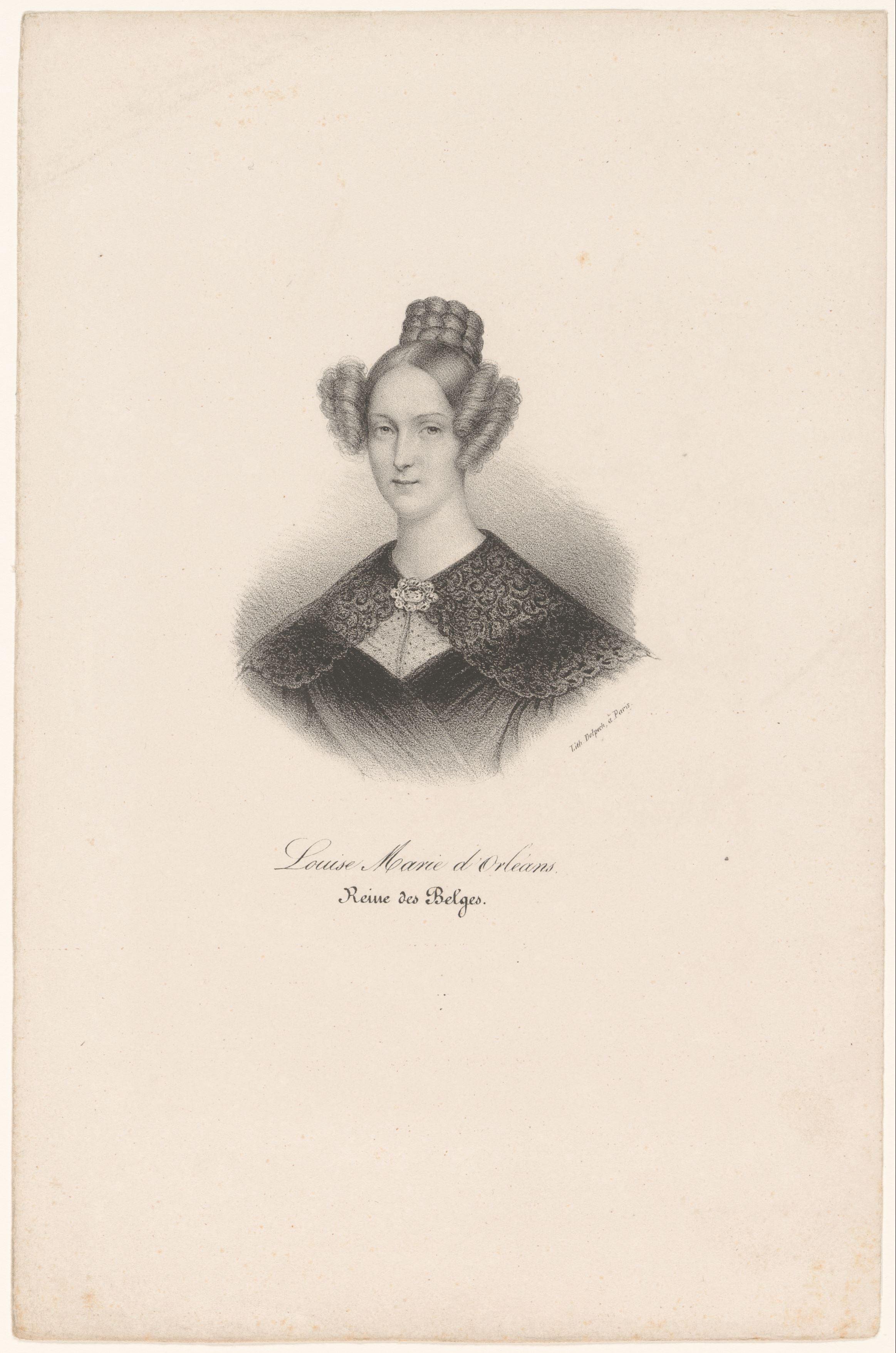 Portret van Louise Marie van Orléans