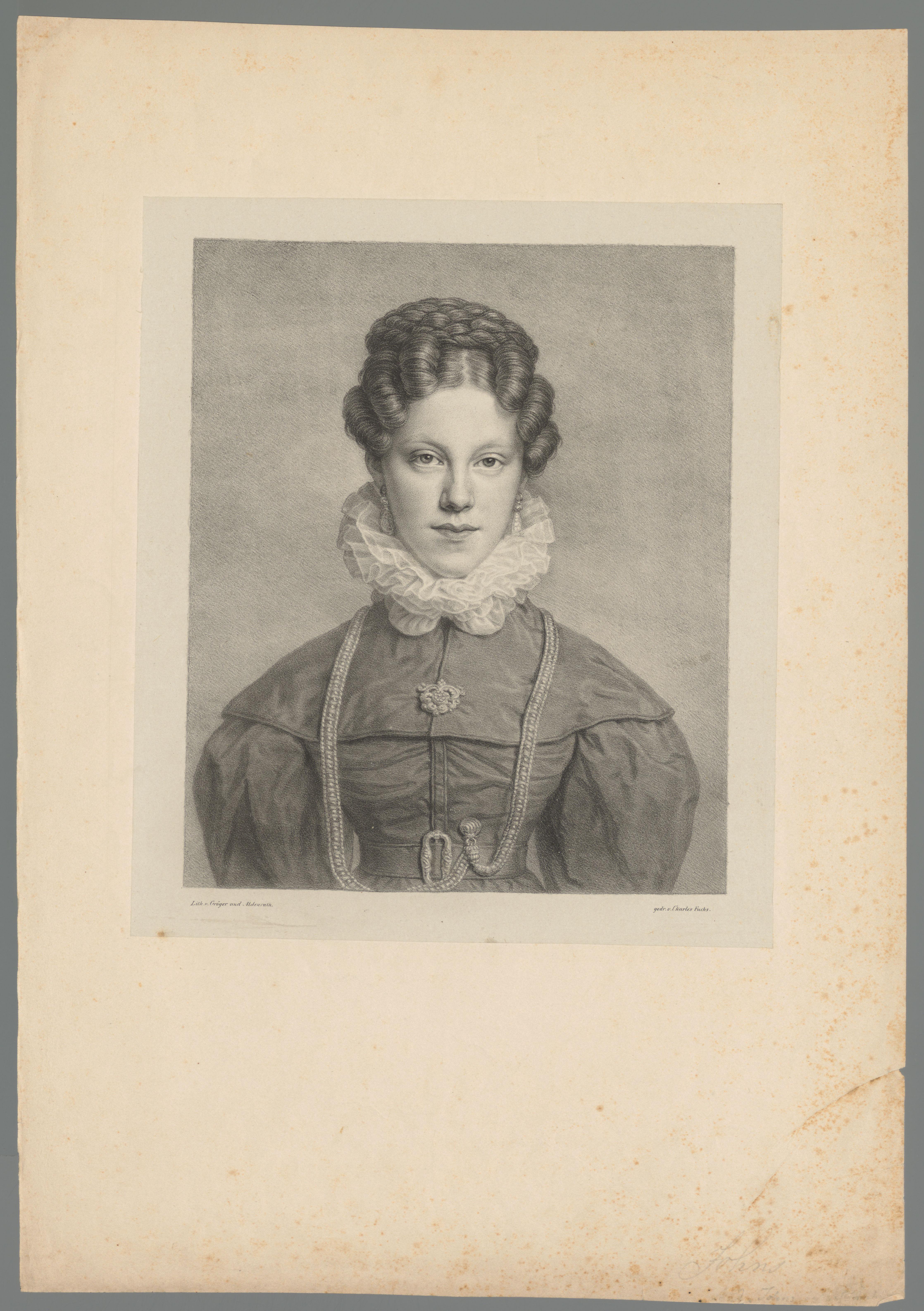 Portret van een onbekende vrouw, mogelijk Johns