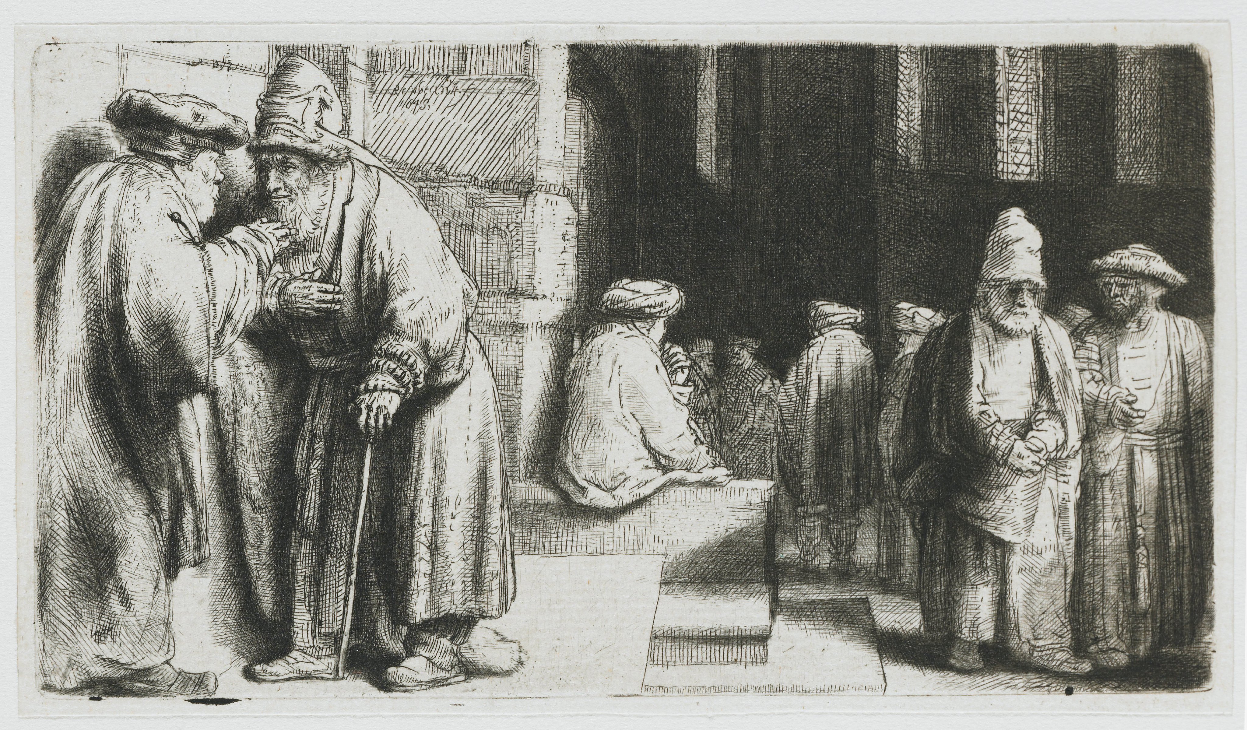 Jews in the synagogue