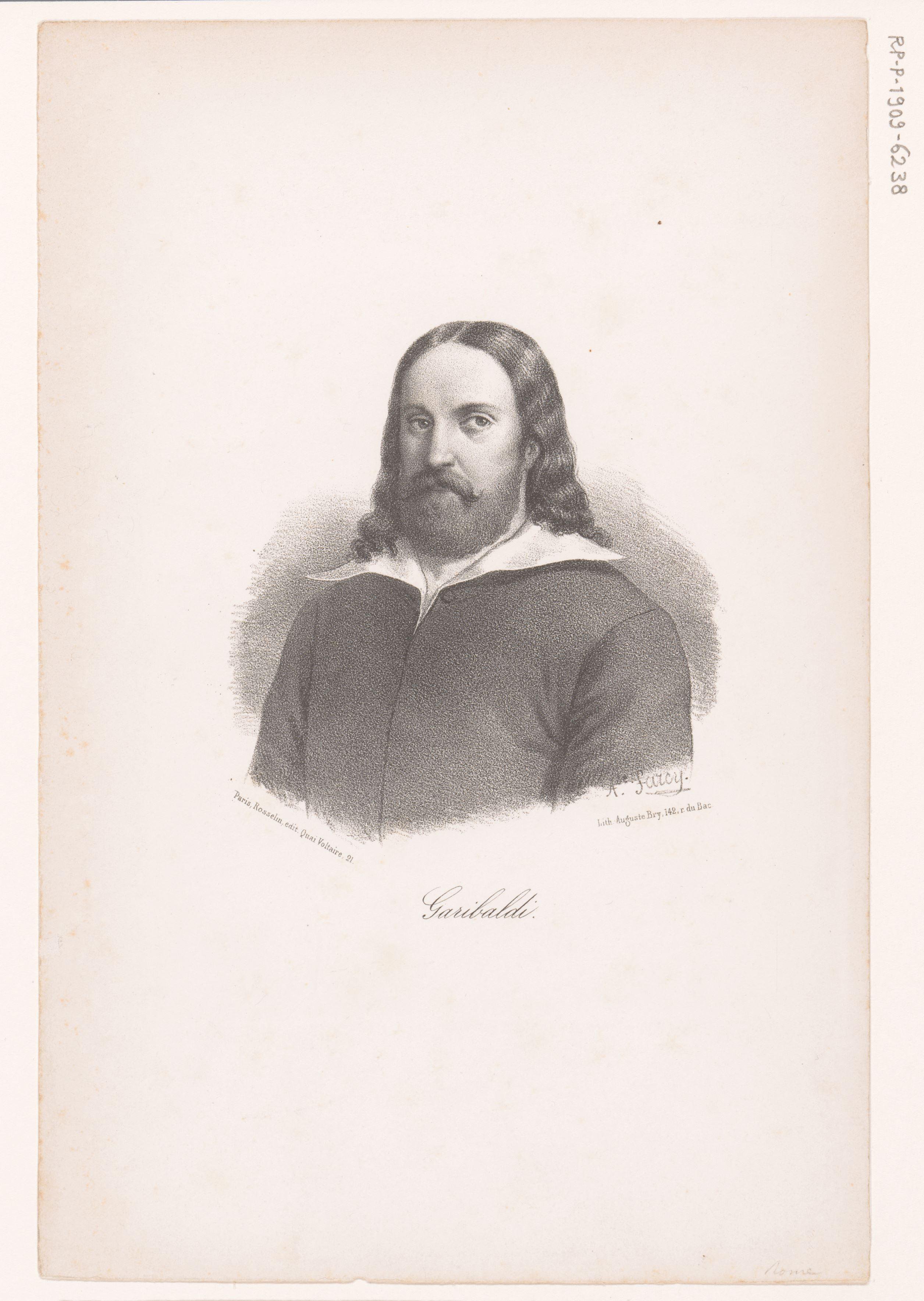 Portret van Giuseppe Garibaldi